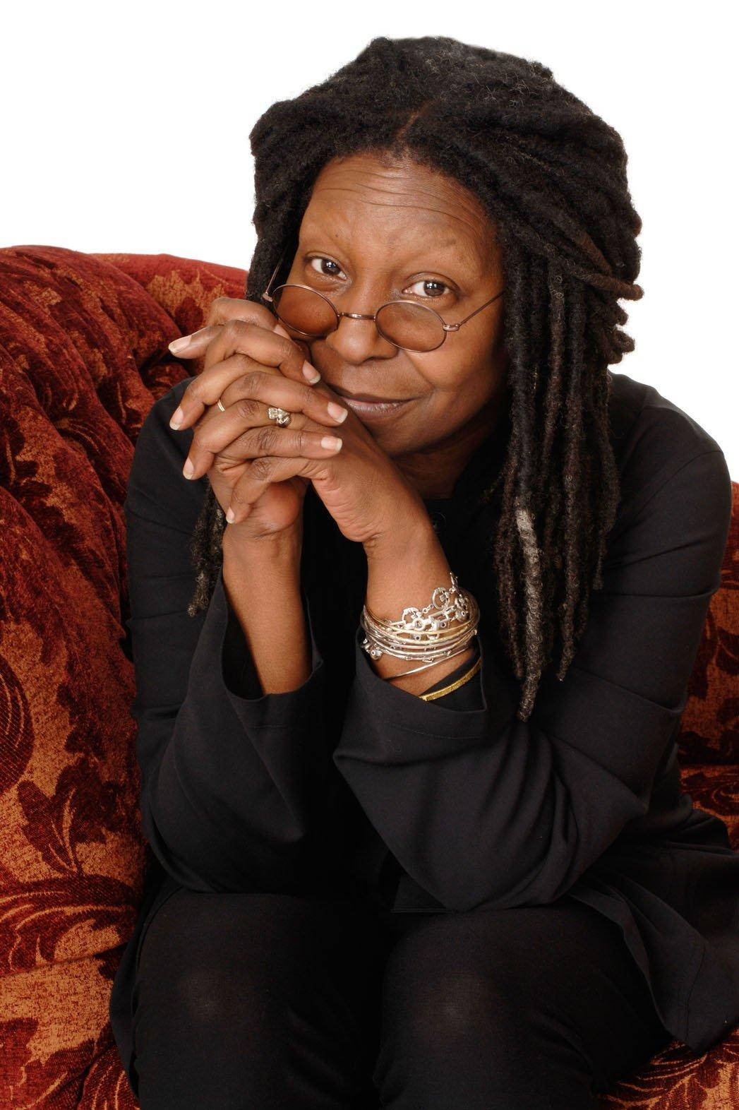 Whoopi Goldberg, dreadlocks, glasses, HD Phone Wallpaper