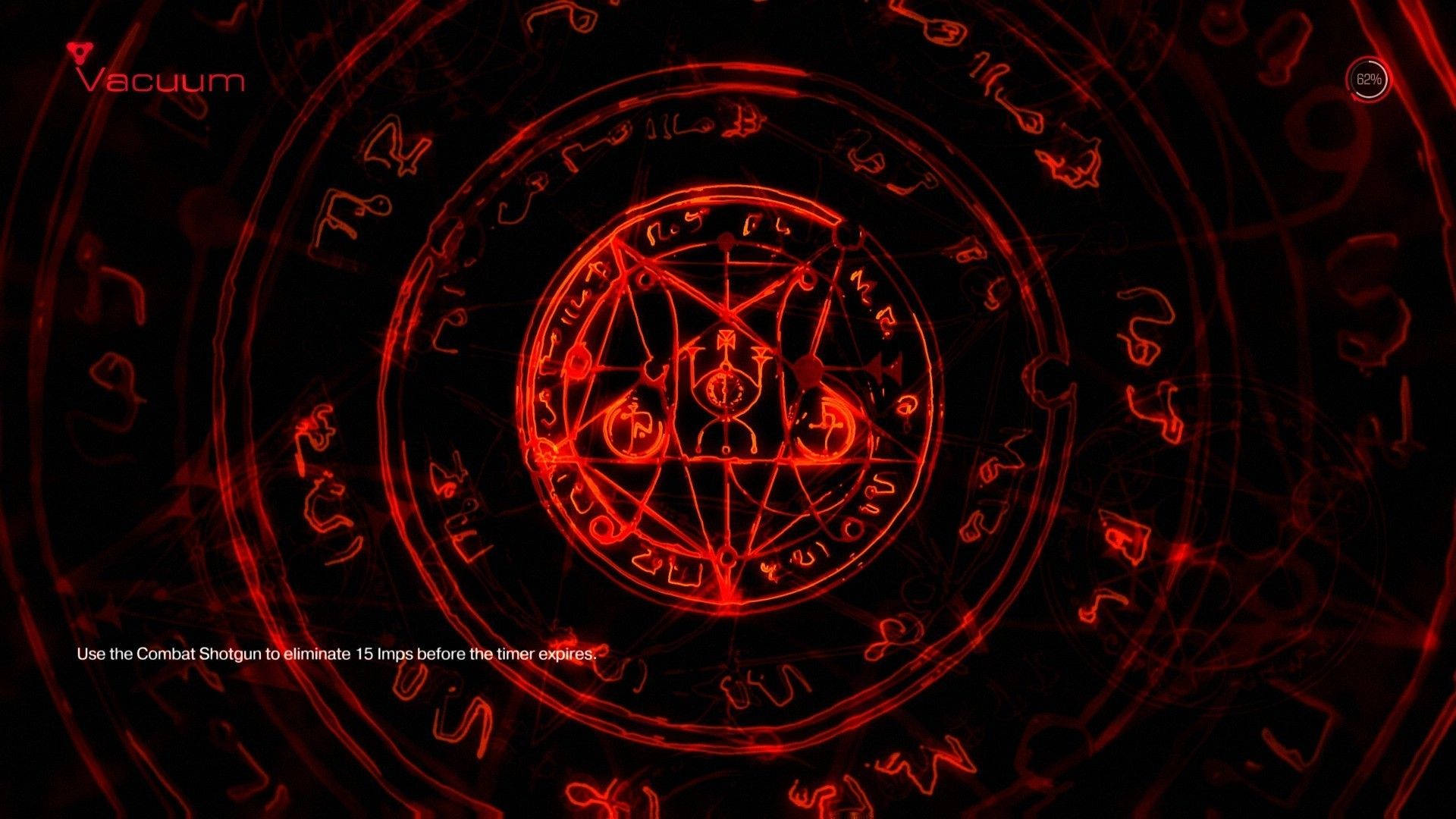 Wiccan, blood pentacle, glowing red mystical pentagram, Full HD Desktop Wallpaper