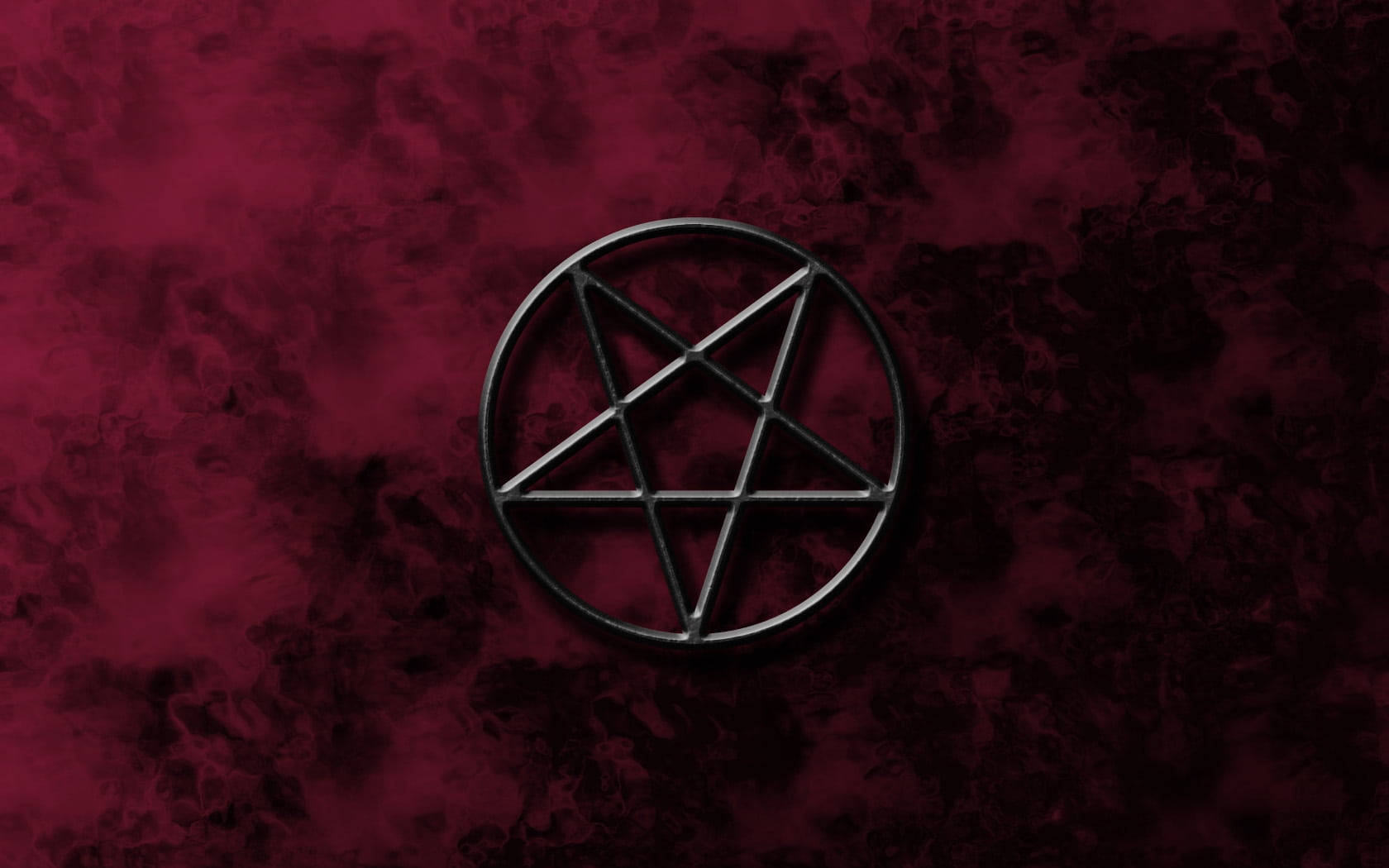 Wiccan, pentagram, deep red marbled surface, HD Desktop Wallpaper