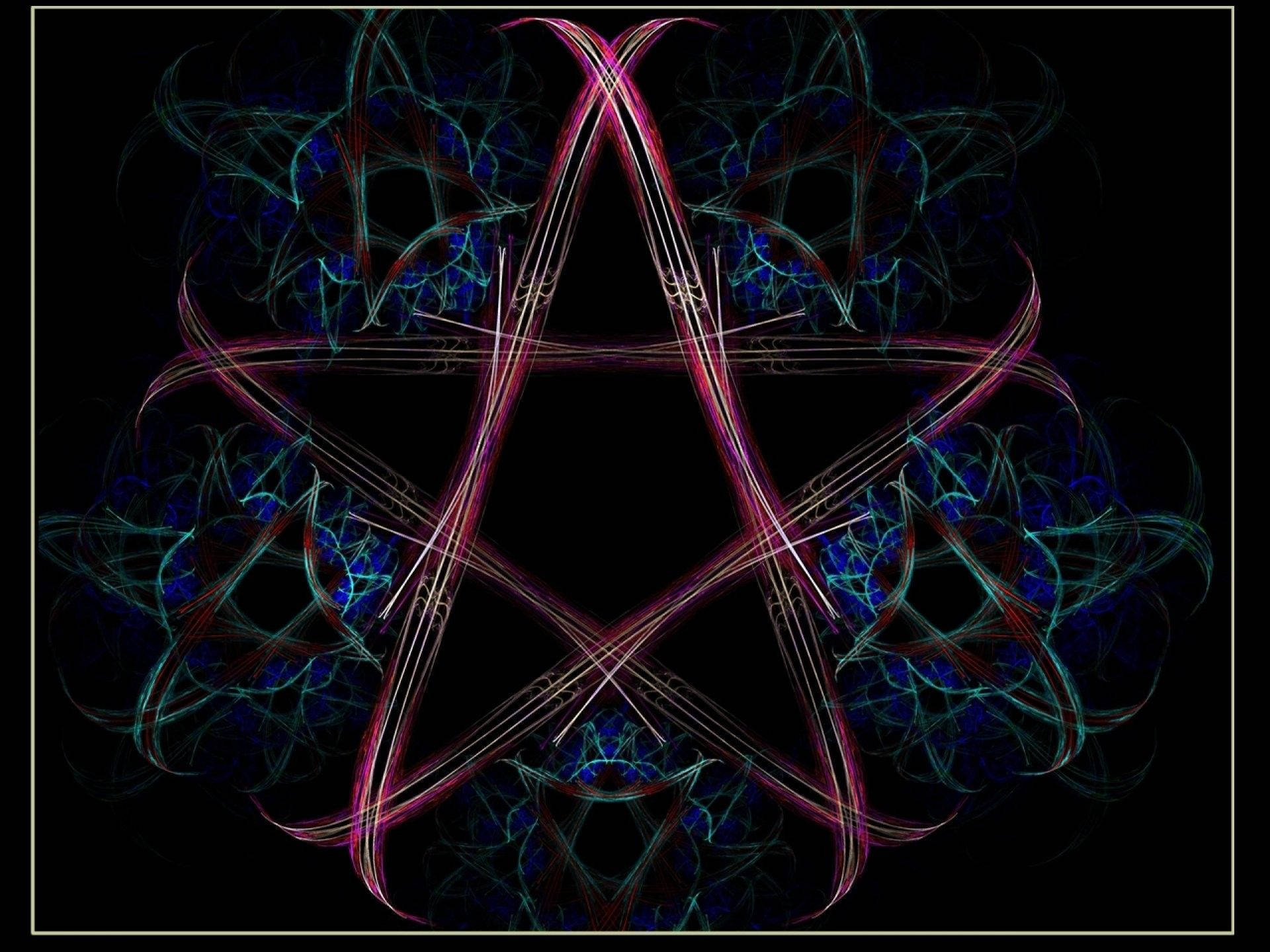 Wiccan, glowing pink, teal, Full HD Desktop Wallpaper