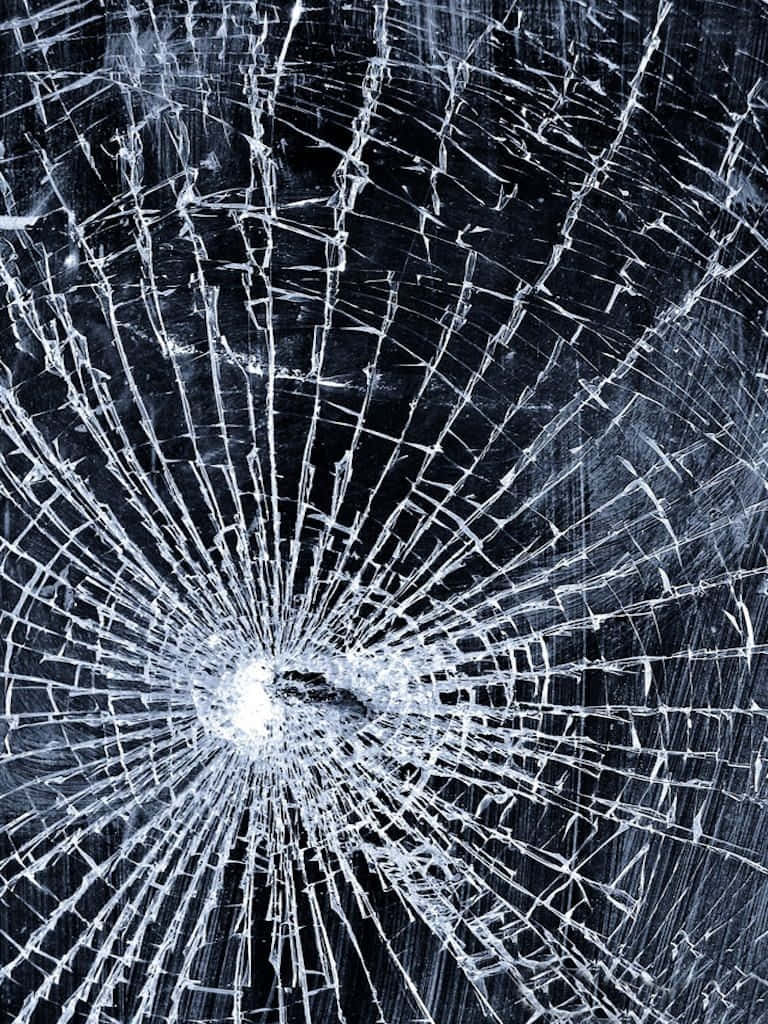 iPhone, cracked screen, shattered glass, SD Phone Wallpaper
