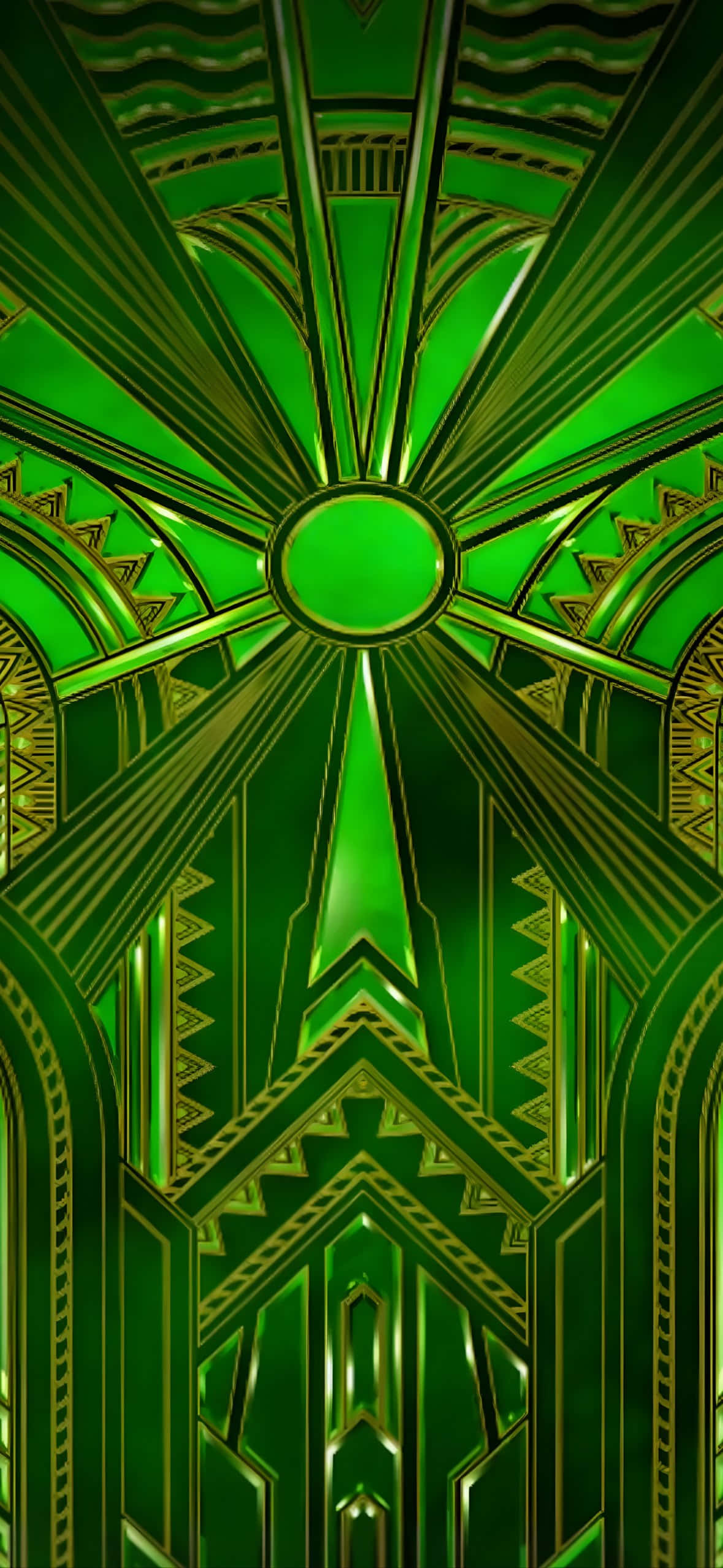 wicked iphone, green, art deco, Full HD Phone Wallpaper