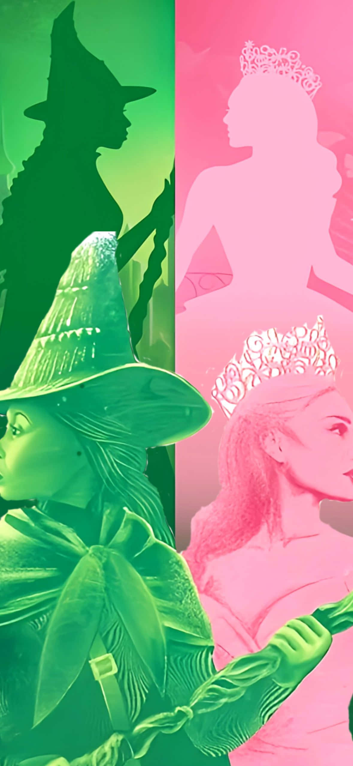 Wicked iPhone, green witch, pink princess, Full HD Phone Wallpaper