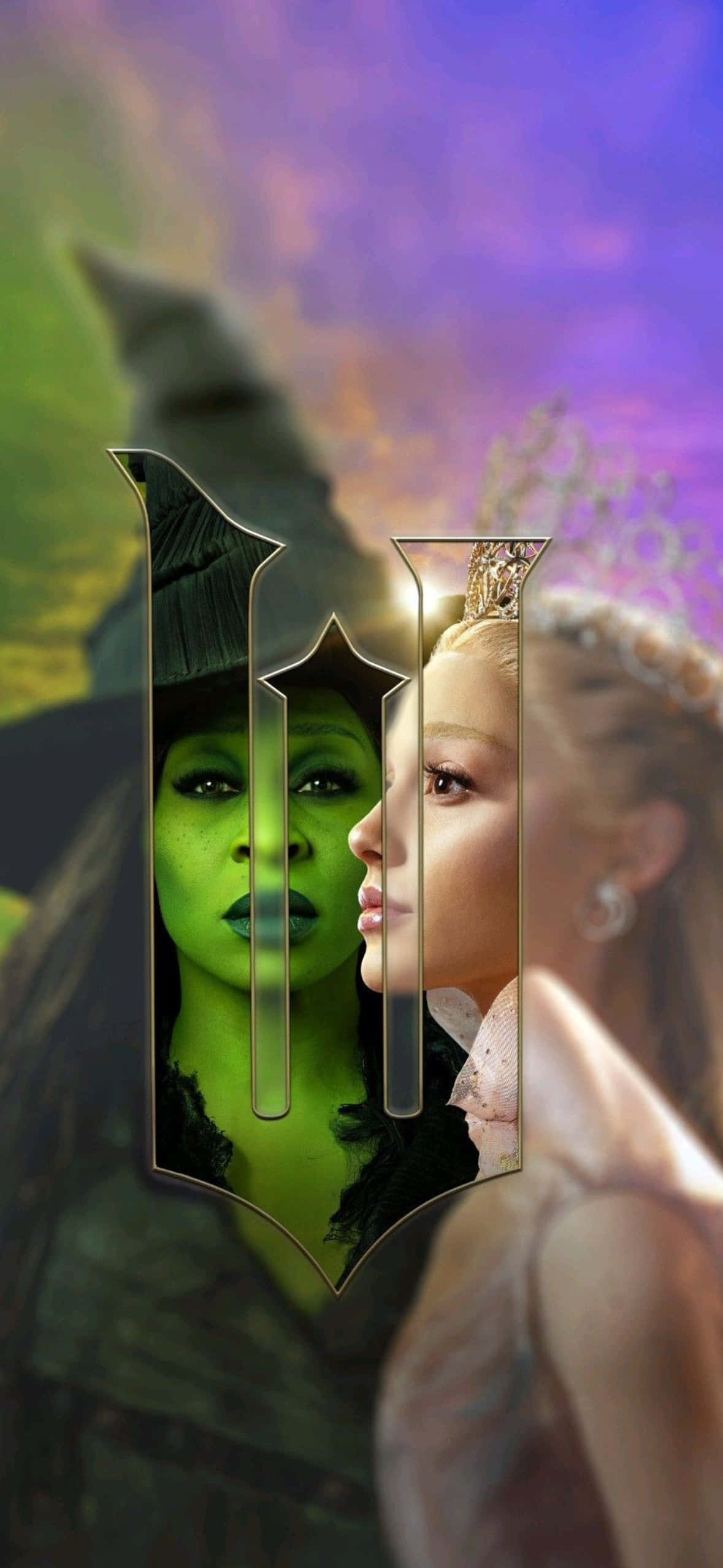 Wicked iPhone, green-skinned witch, blonde princess, Full HD Phone Wallpaper