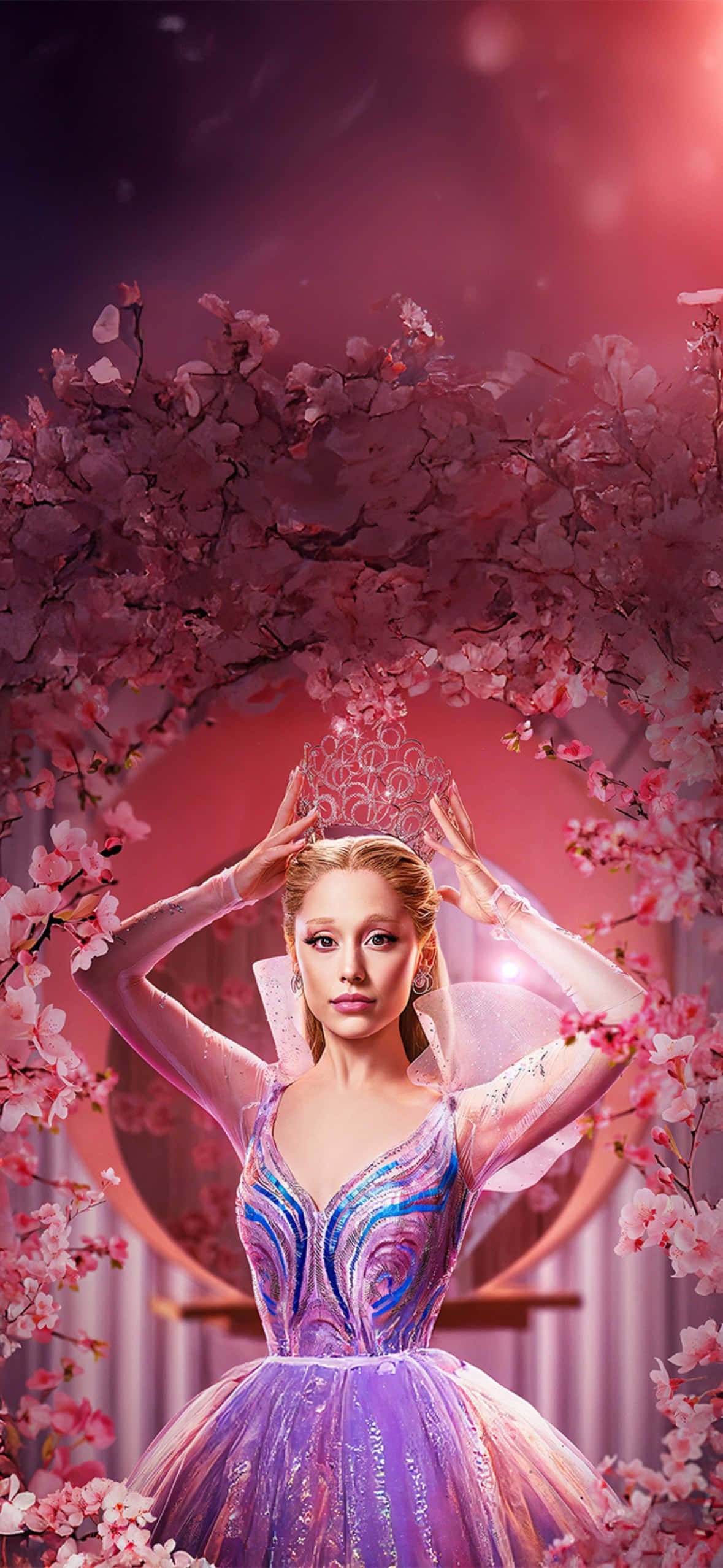 Wicked iPhone, ballet elegance, shimmering purple and blue gown, Full HD Phone Wallpaper