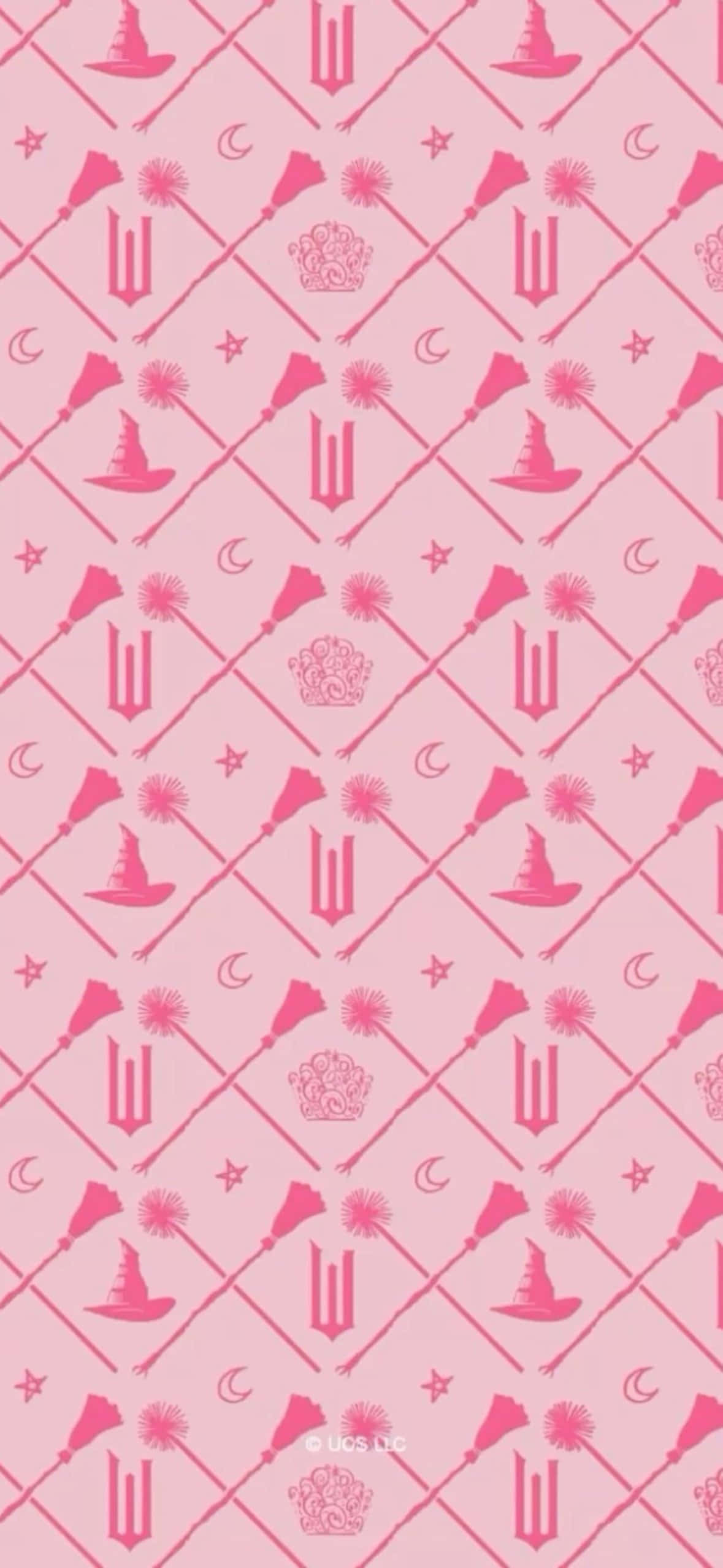Wicked iPhone, pink pattern, witch hats, Full HD Phone Wallpaper