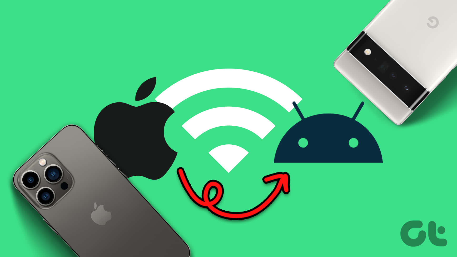iPhone, Android, WiFi symbol, Full HD Desktop Wallpaper