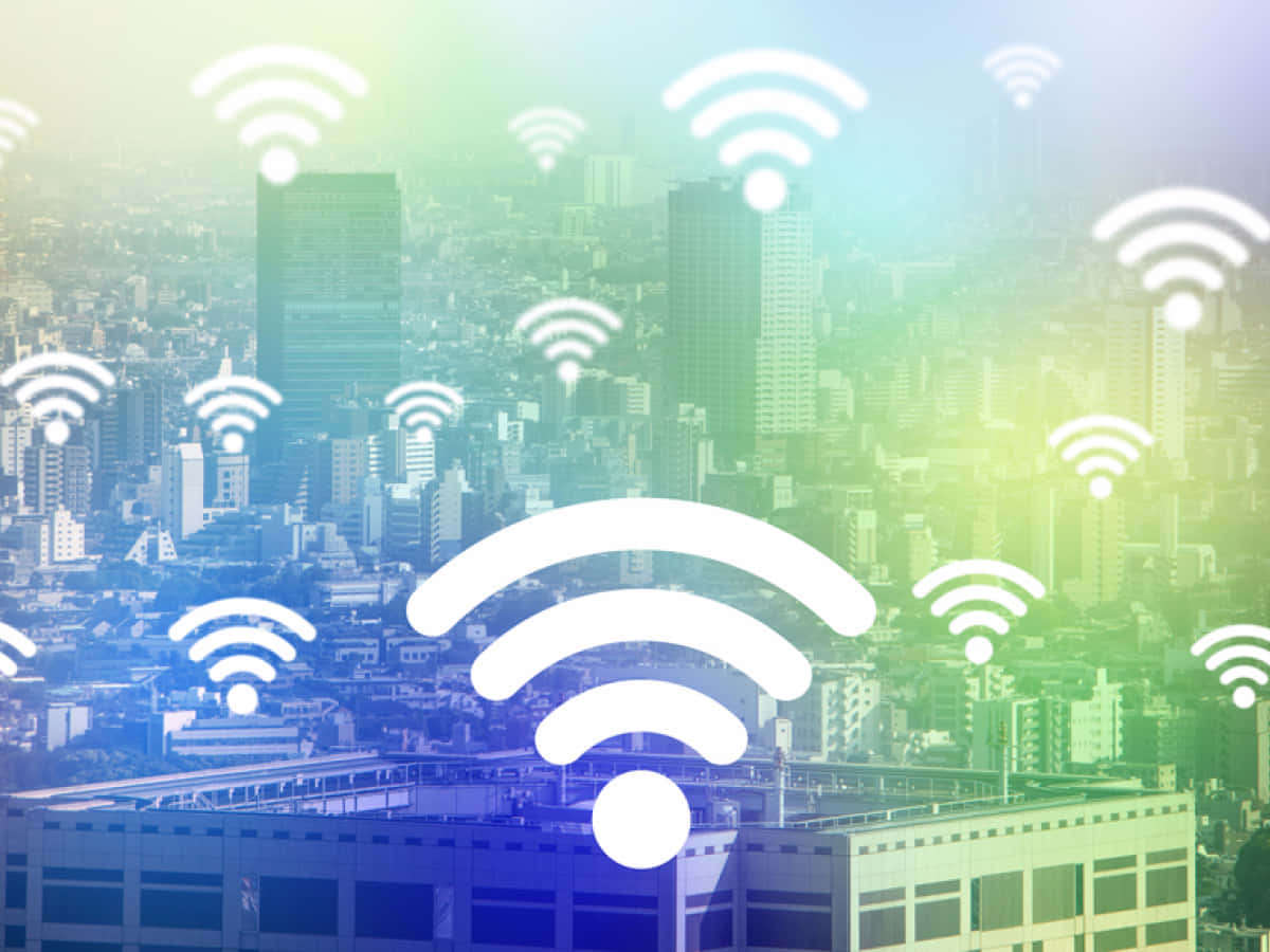 Wifi, 1200 x 900, glowing green and blue hues, SD Desktop Wallpaper
