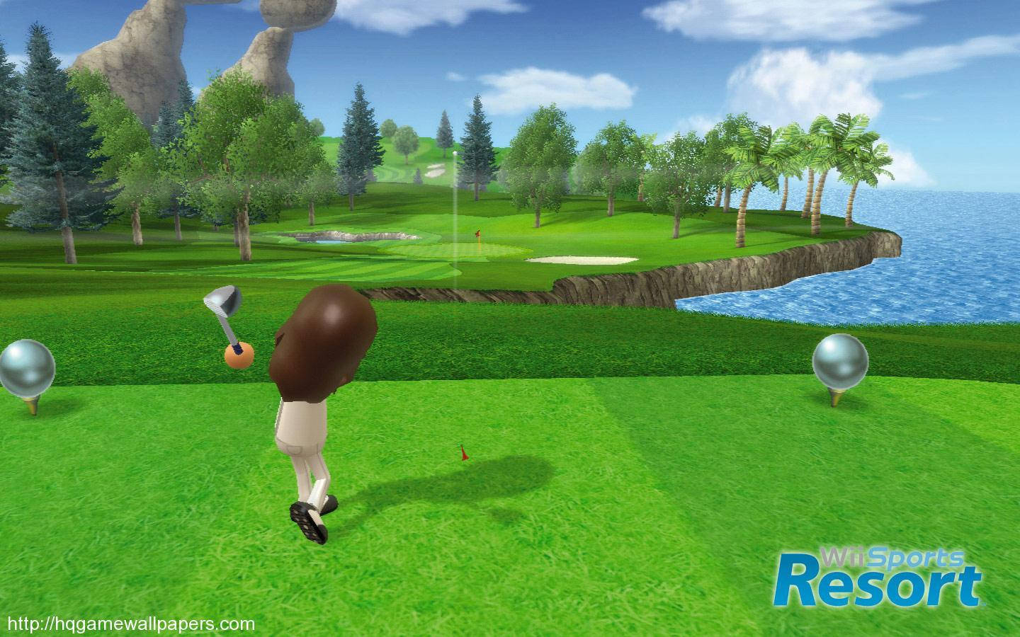 Wii Sports, golf, cartoon character, HD Desktop Wallpaper