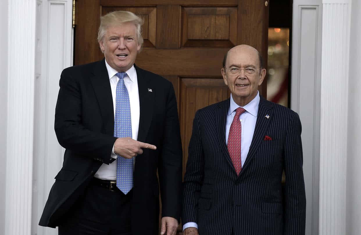 Wilbur Ross, suit, wooden door, SD Desktop Wallpaper