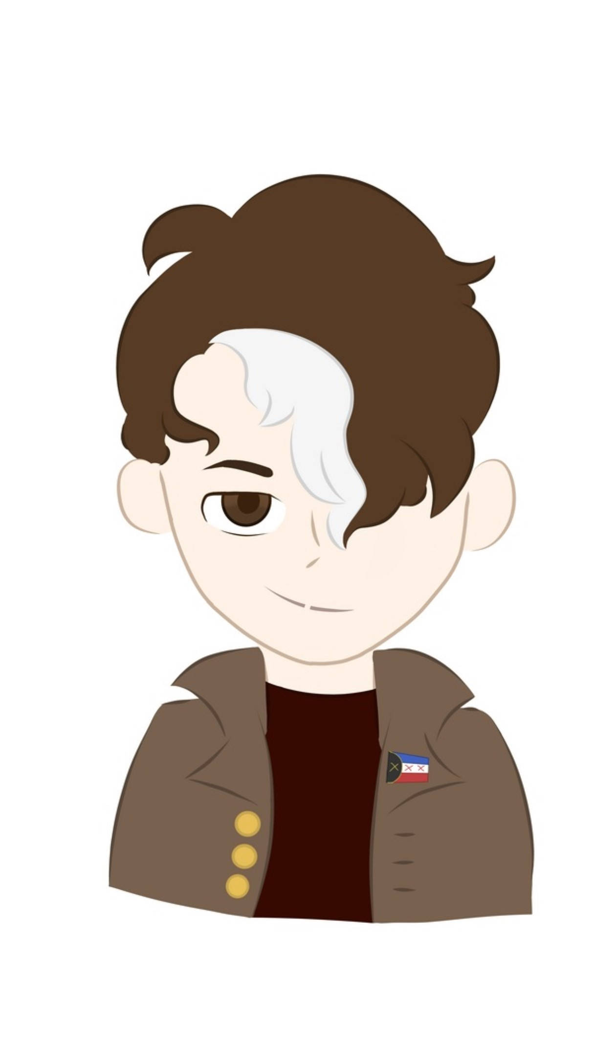 Wilbur Soot, brown and white hair, brown jacket, Full HD Phone Wallpaper