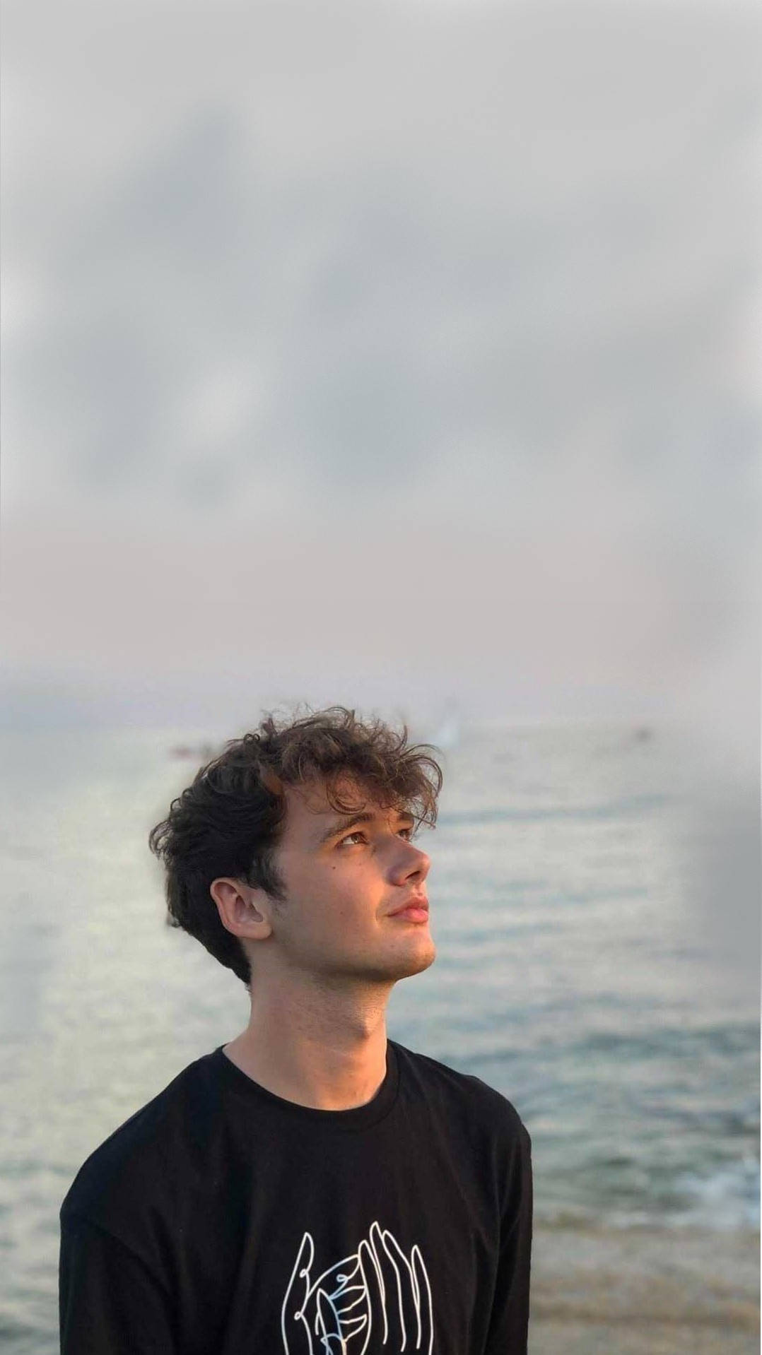 Wilbur Soot, beach, calm ocean waters, HD Phone Wallpaper