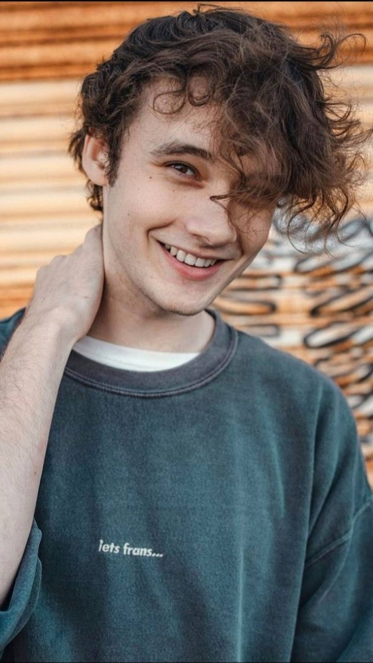 Wilbur Soot, messy look, curly brown hair, Full HD Phone Wallpaper