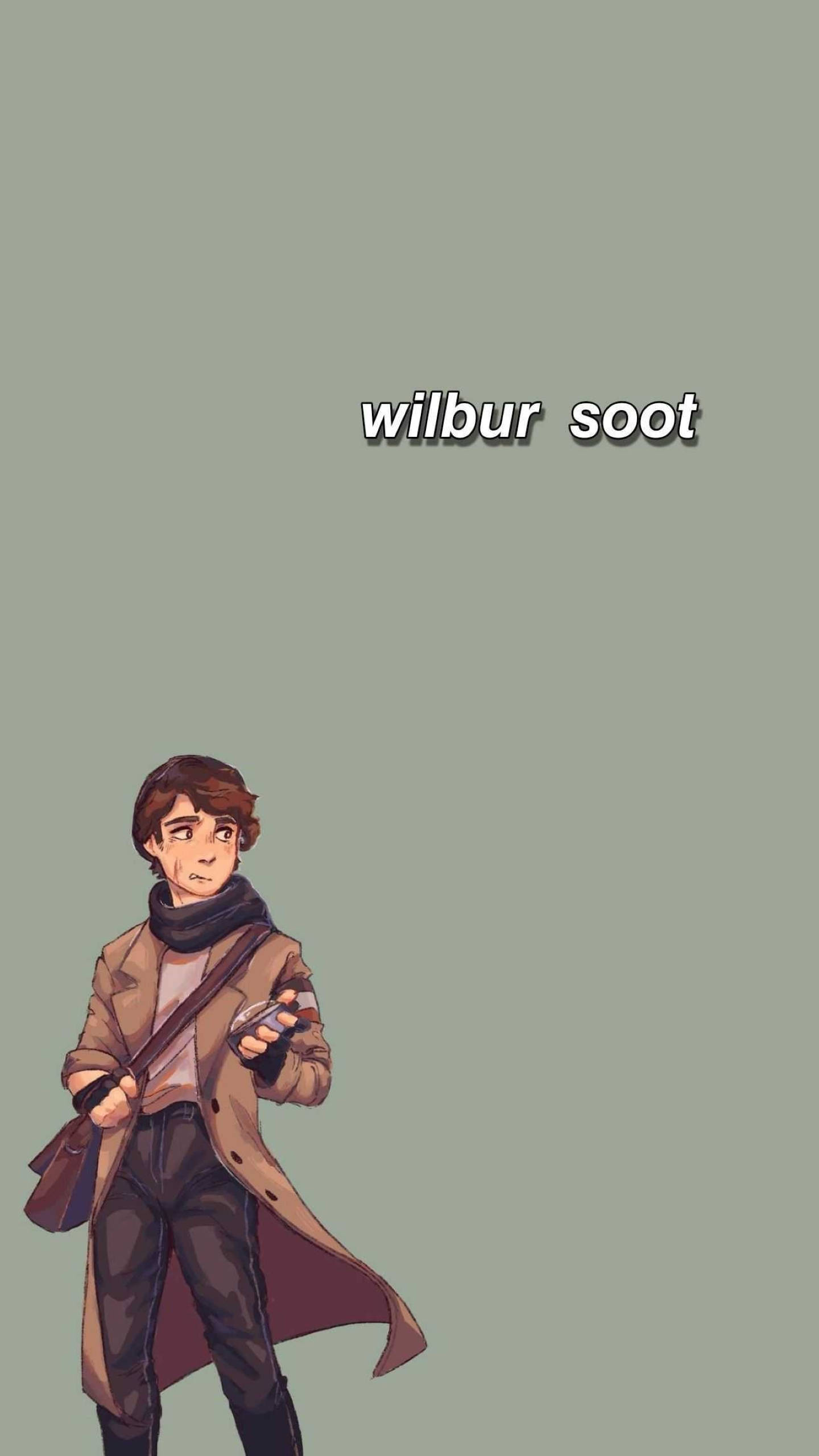 Wilbur Soot, brown coat, scarf, 2K Phone Wallpaper