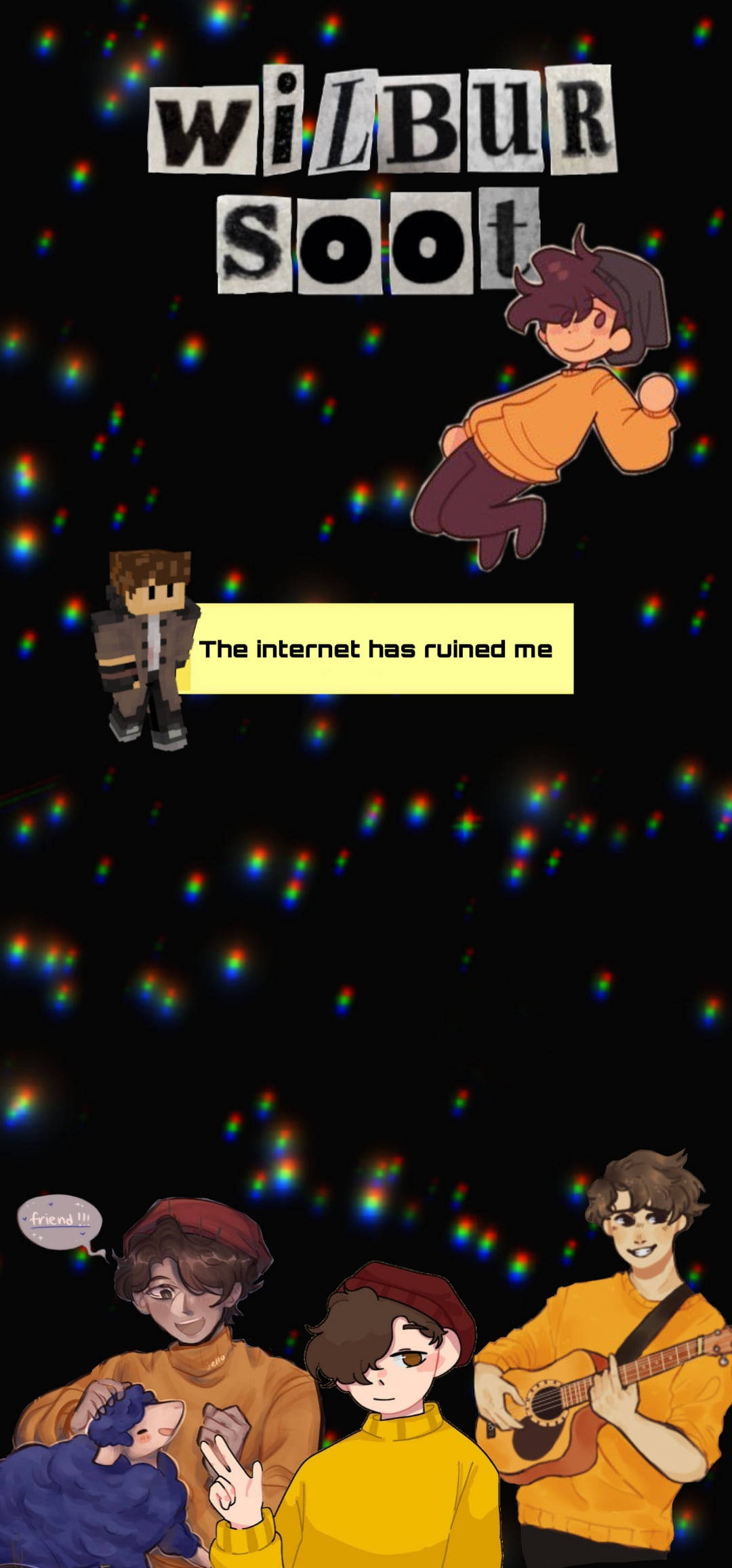 Wilbur Soot, internet ruined me, cartoon characters, Full HD Phone Wallpaper