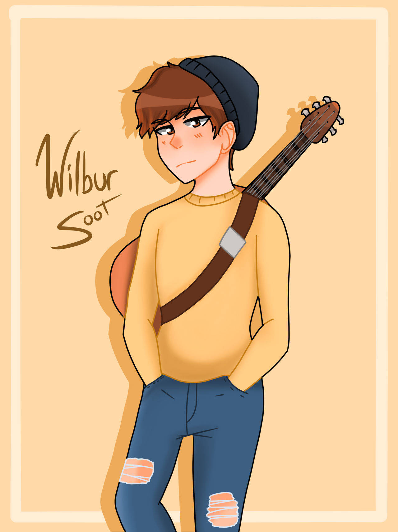 Wilbur Soot, brown hair, black beanie, HD Phone Wallpaper