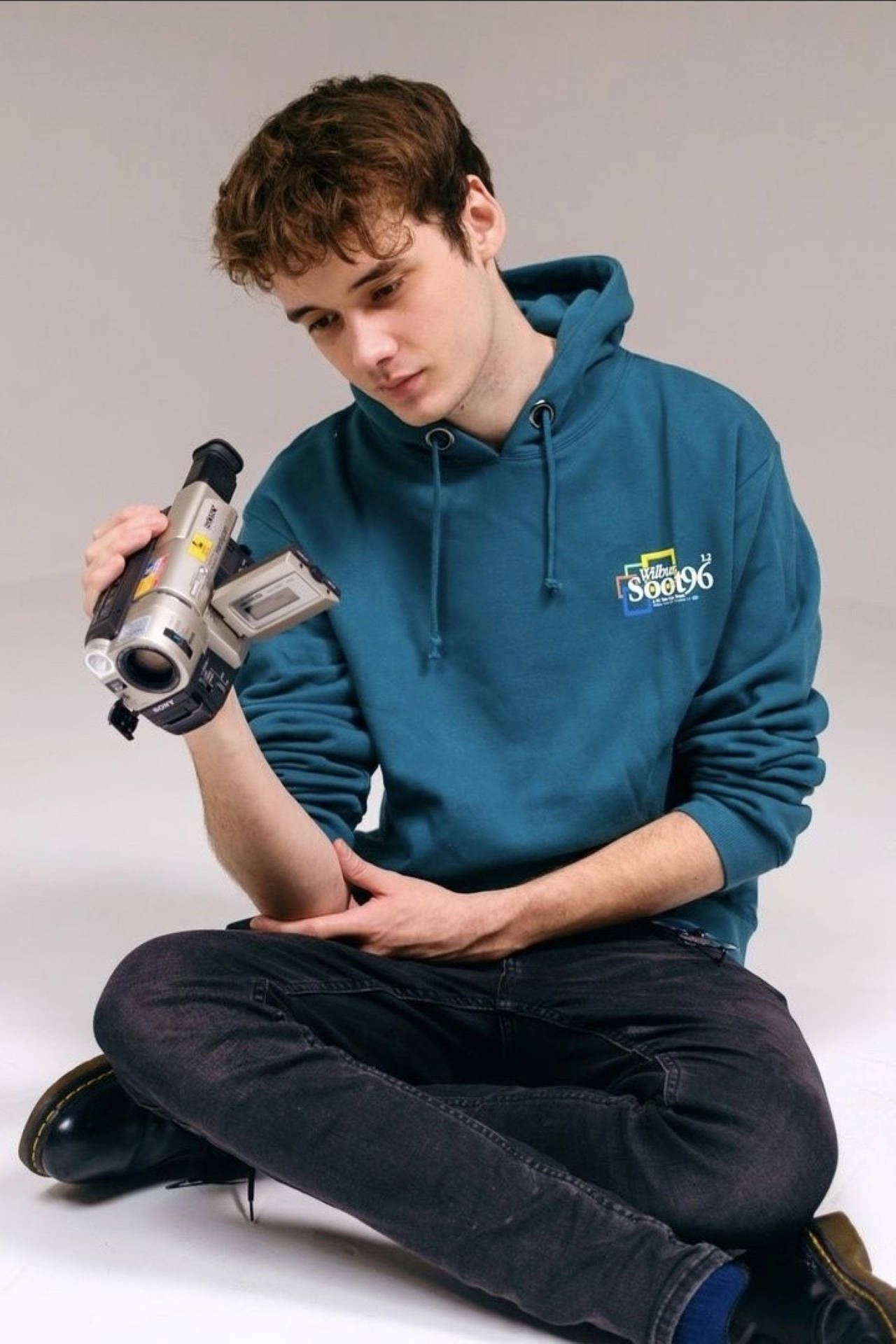 Wilbur Soot, blue hoodie, teal hoodie, Full HD Phone Wallpaper