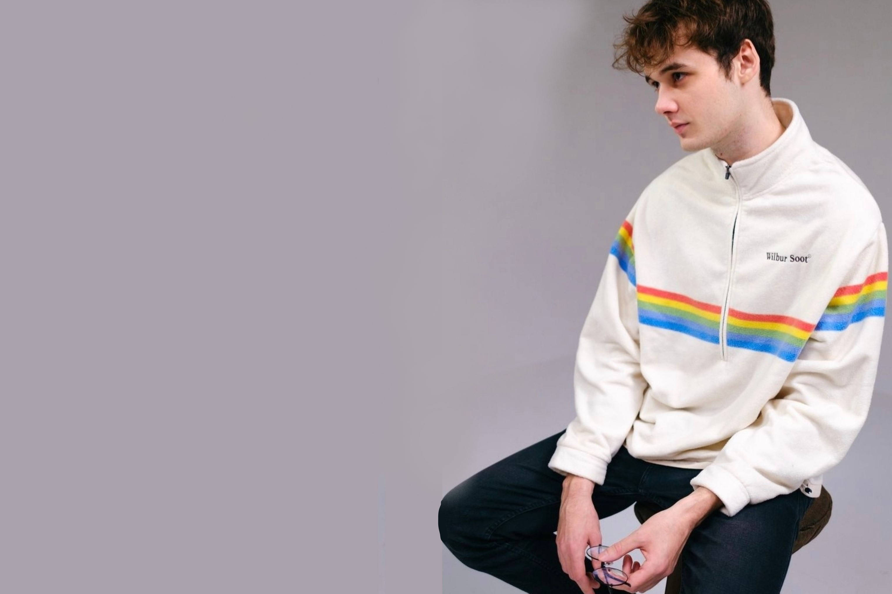 Wilbur Soot, white jacket, cream sweatshirt, 2K Desktop Wallpaper