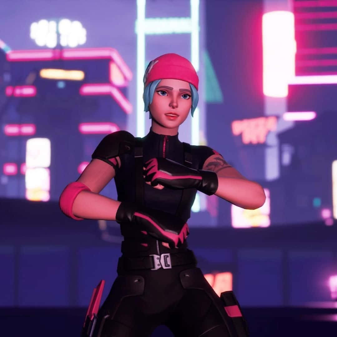 Wildcat Fortnite, cyberpunk, anime girl, SD Desktop Wallpaper