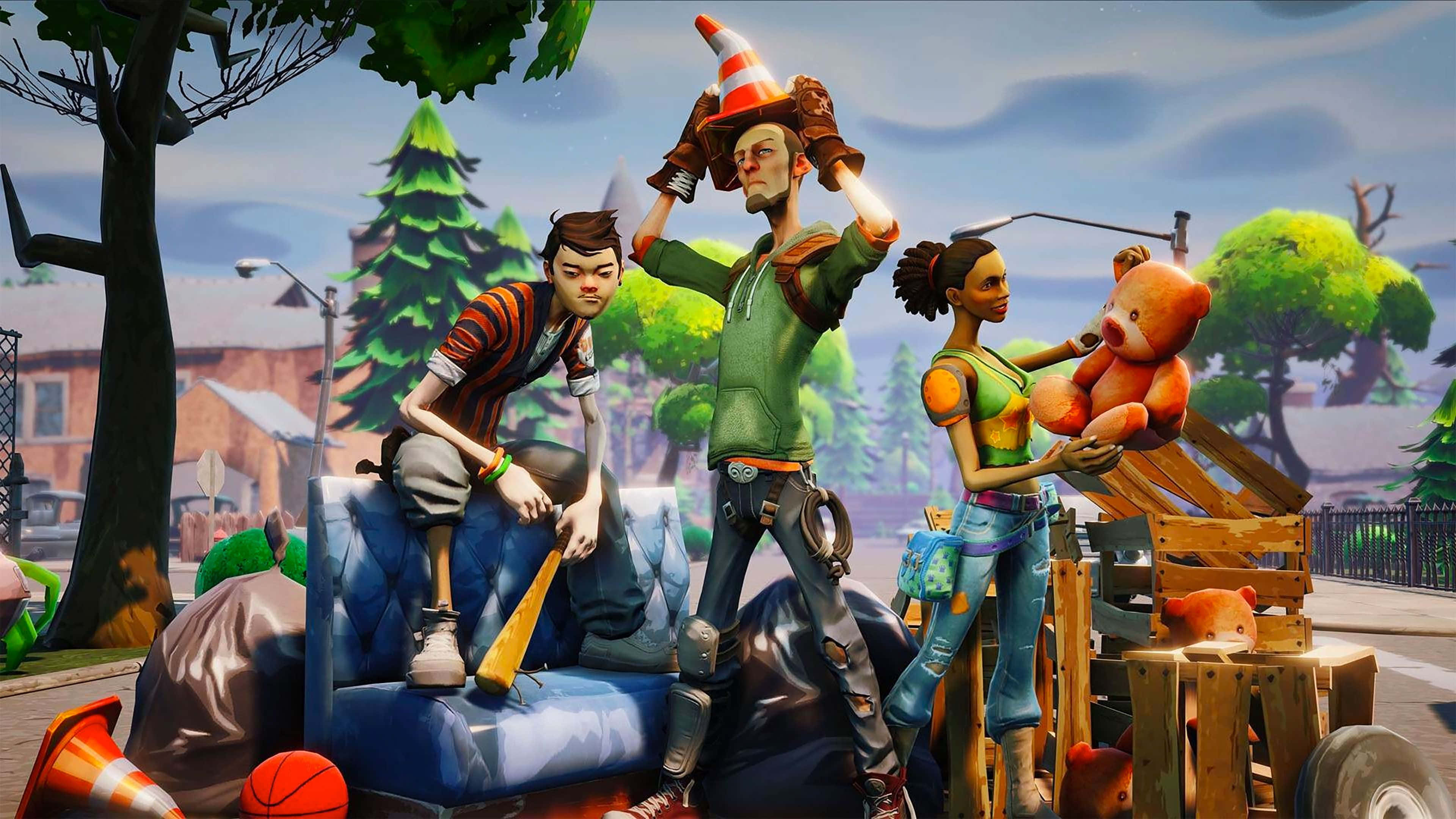 Wildcat Fortnite, Fortnite, cartoonish characters, 4K Desktop Wallpaper