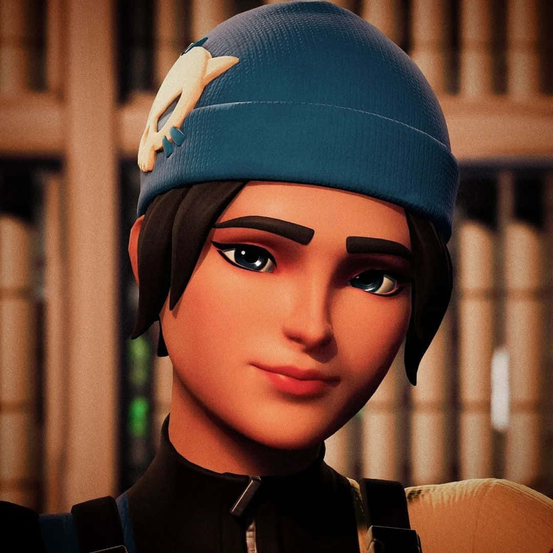 Wildcat Fortnite, anime-style character, dark hair, SD Desktop Wallpaper