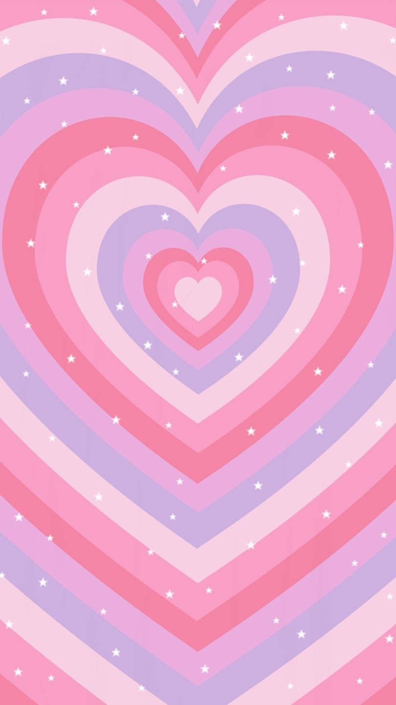 glittering wildflower heart, pastel pink, lavender, HD Phone Wallpaper