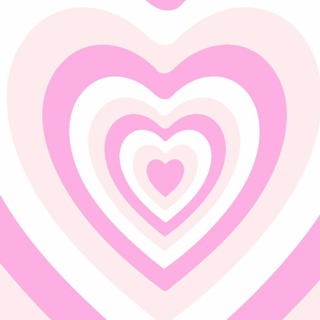 pastel pink wildflower heart, concentric hearts, soft pink, SD Desktop Wallpaper