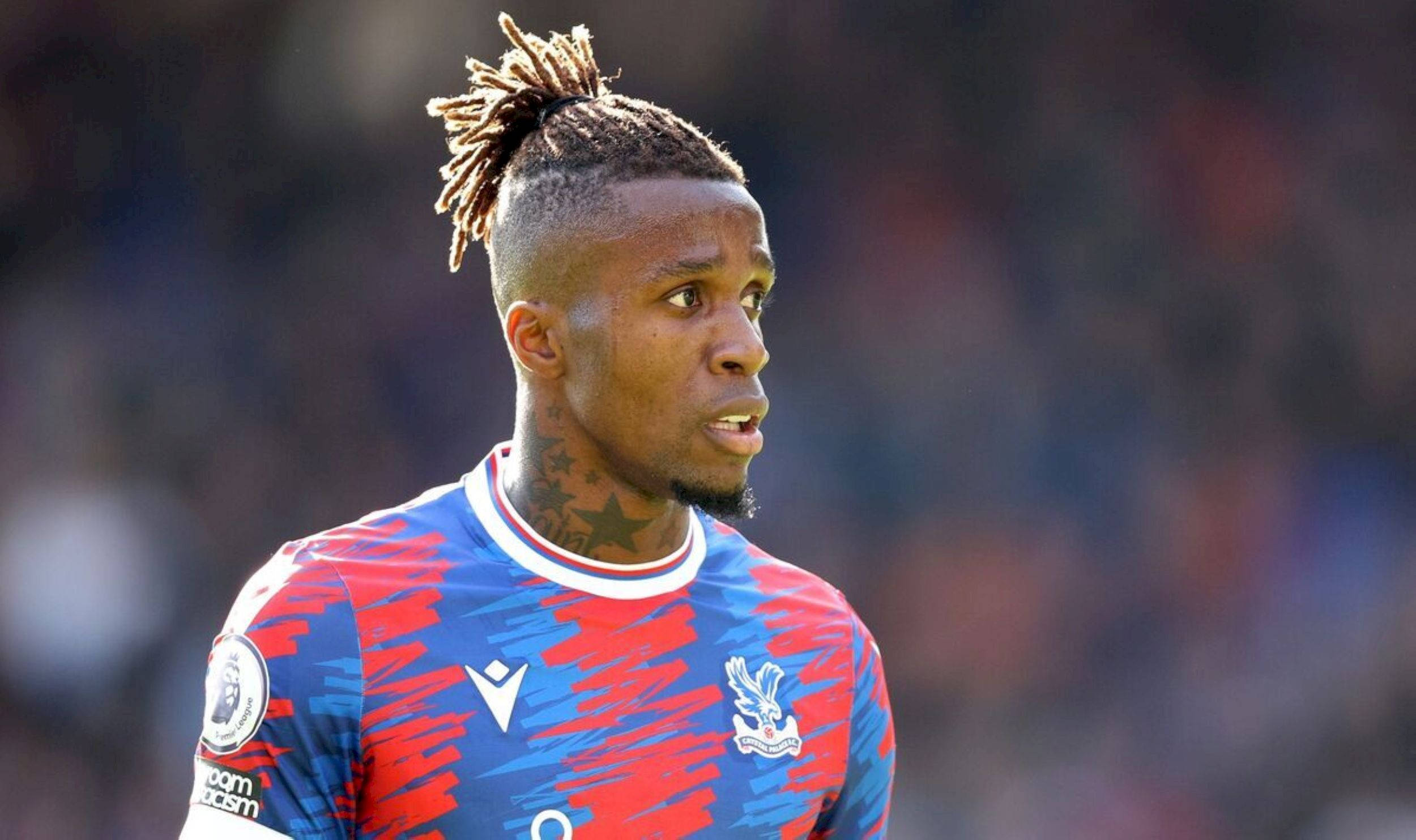 Wilfried Zaha, dreadlocks, tattoos, Full HD Desktop Wallpaper