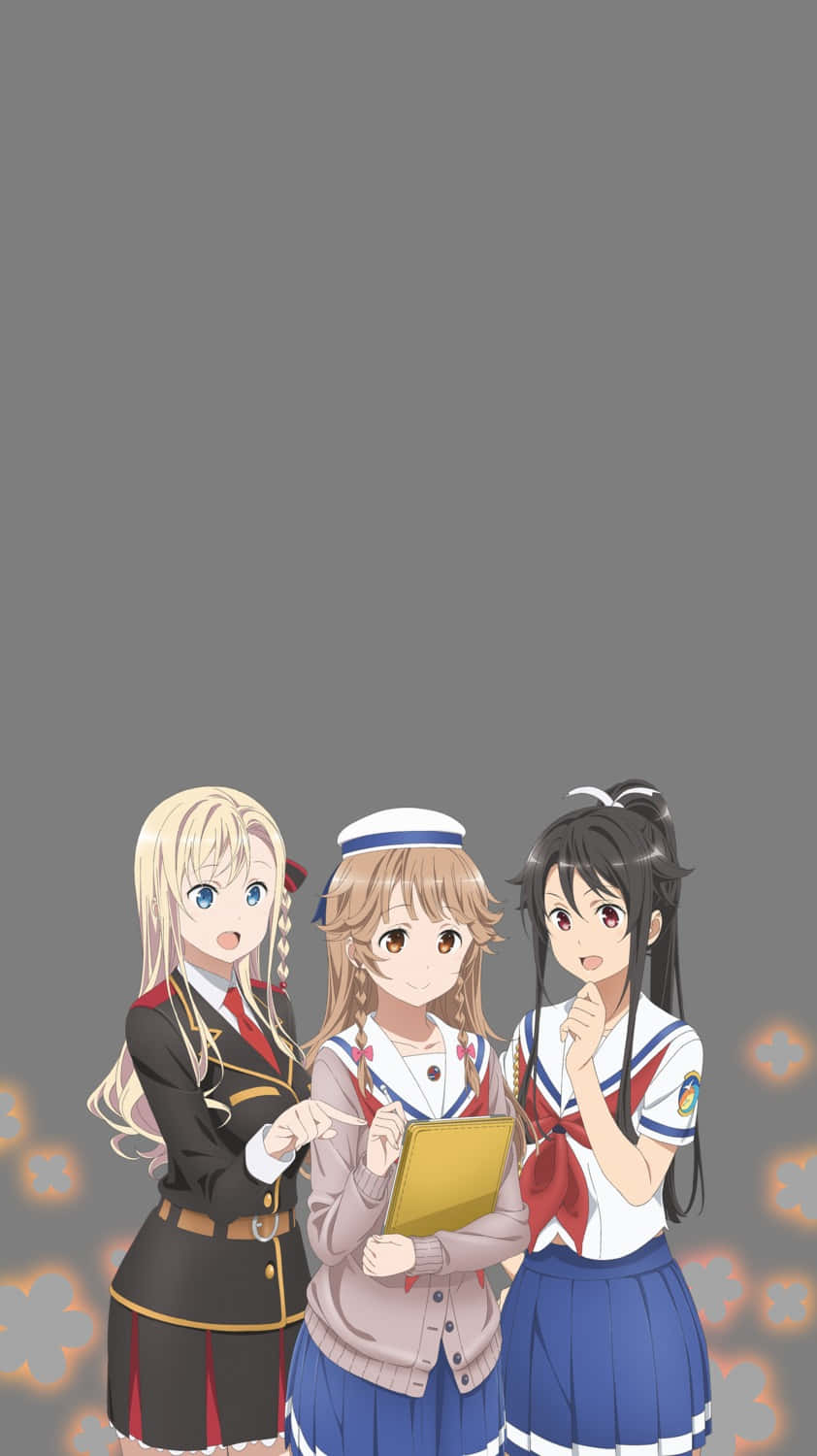 Wilhelmina Braunschweig Ingenohl Friedeburg, anime girls, school uniforms, HD Phone Wallpaper