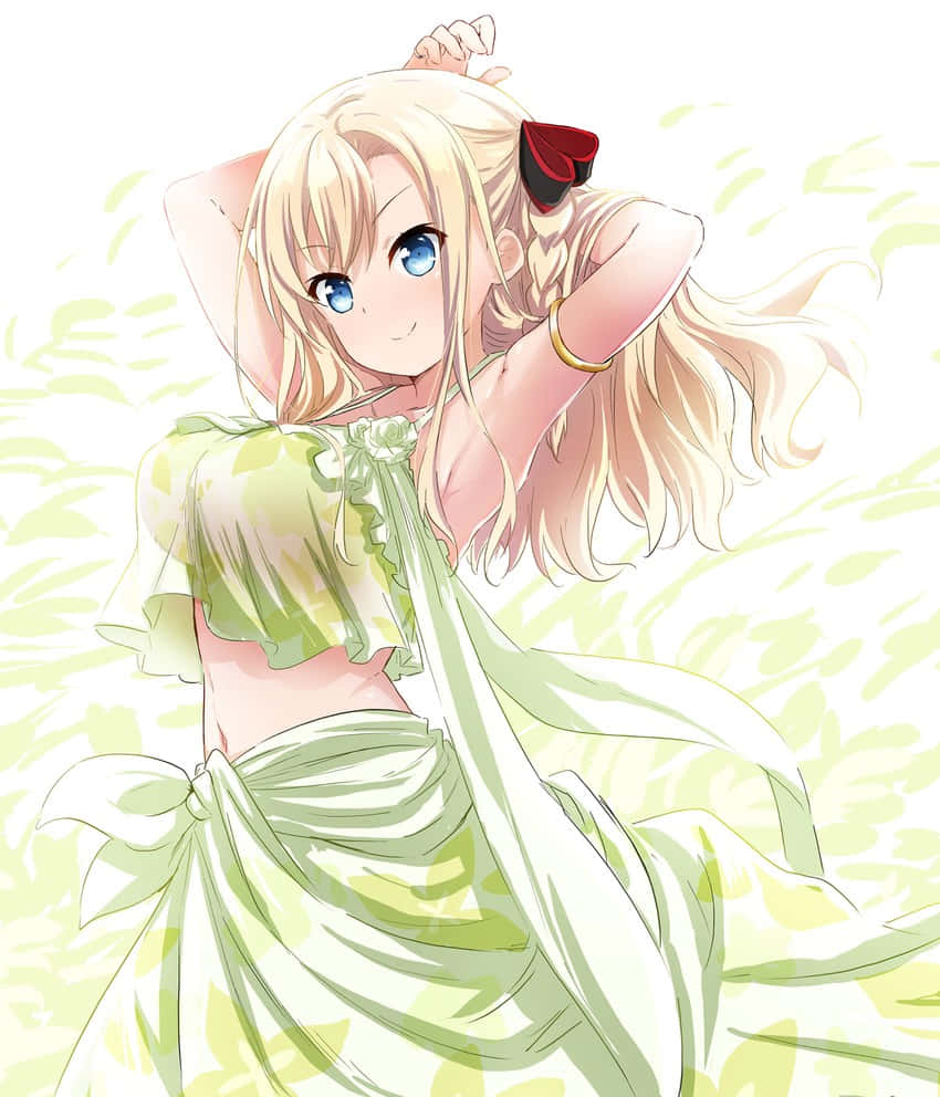 Wilhelmina Braunschweig Ingenohl Friedeburg, anime girl, blonde hair, SD Phone Wallpaper