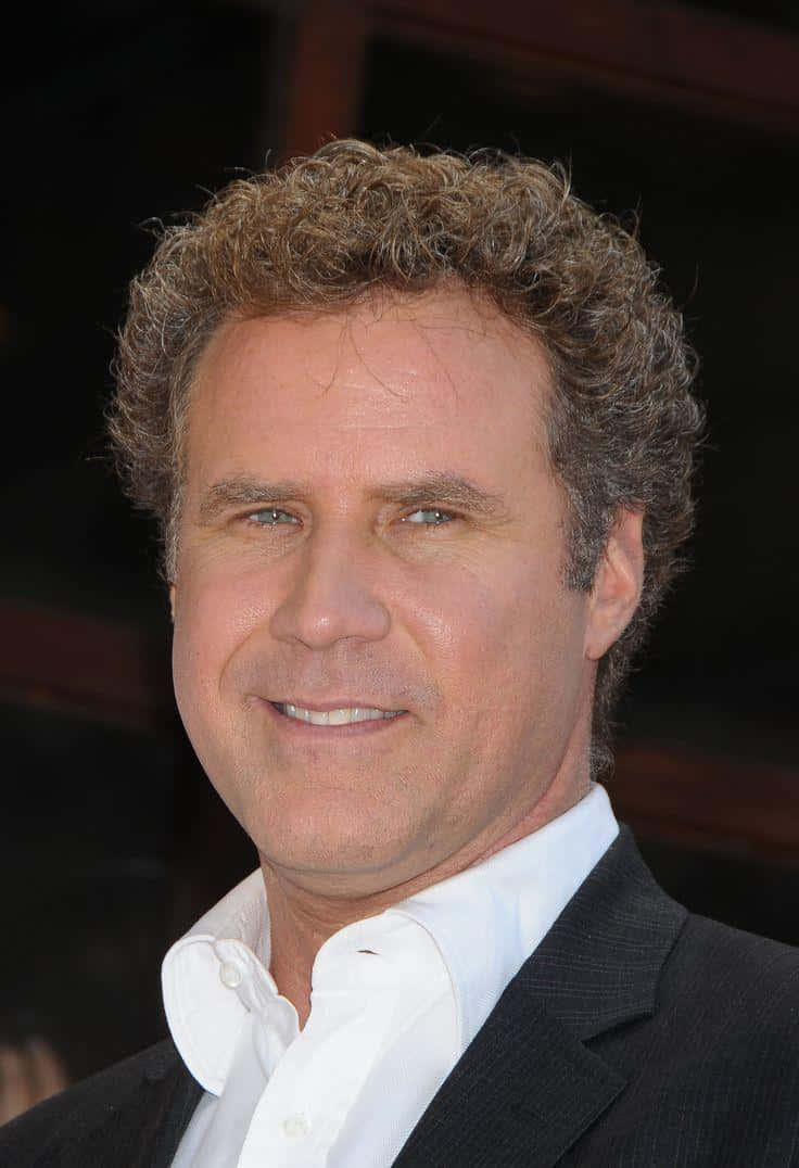 Will Ferrell, dark suit, white shirt, SD Phone Wallpaper