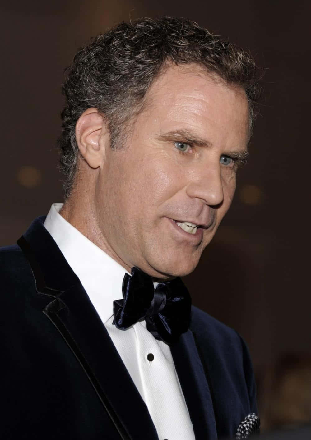 Will Ferrell, black velvet tuxedo, bow tie, HD Phone Wallpaper