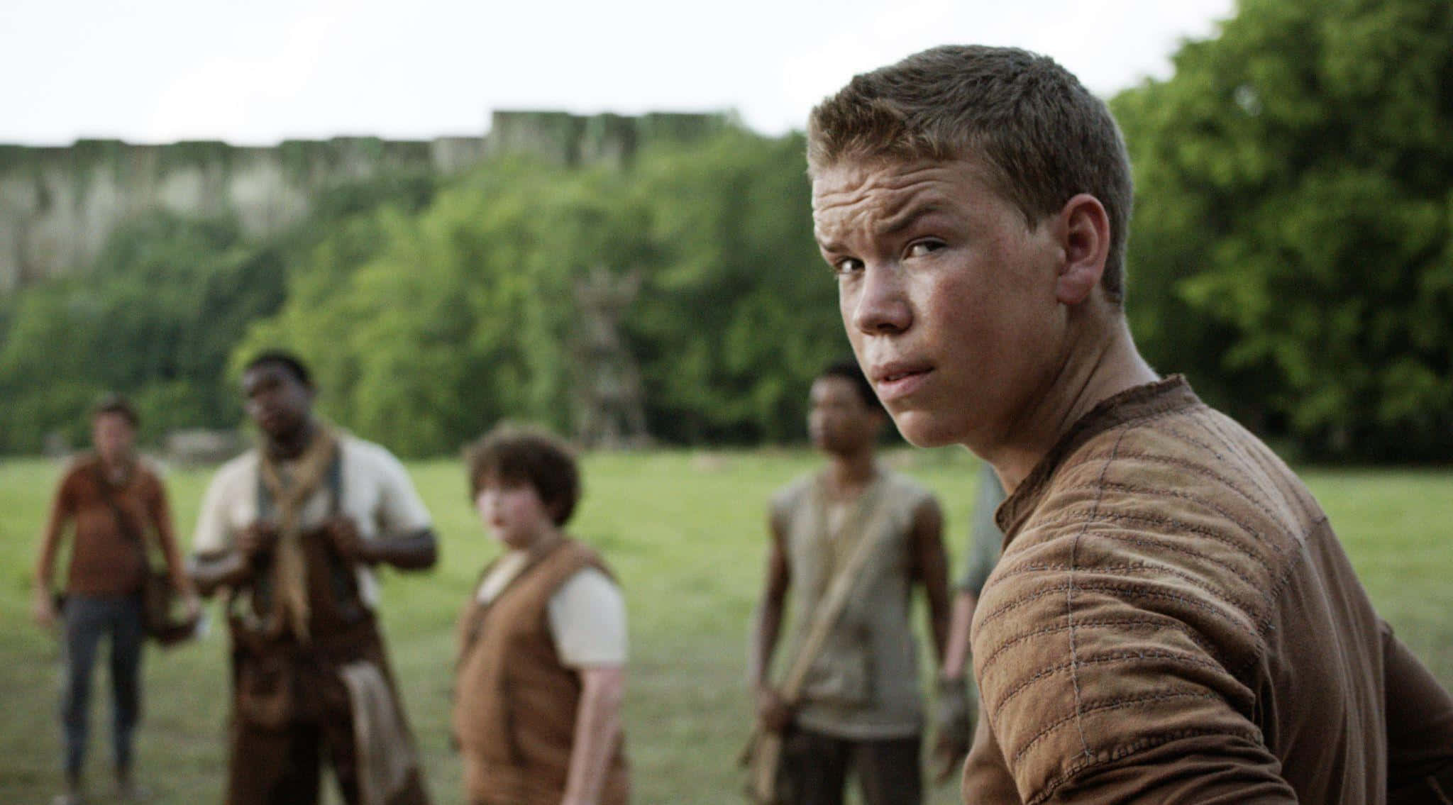 Will Poulter, historical setting, grassy field, Full HD Desktop Wallpaper