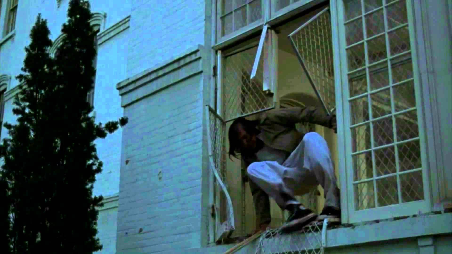 Will Sampson, movie scene, jumping from a window, Full HD Desktop Wallpaper
