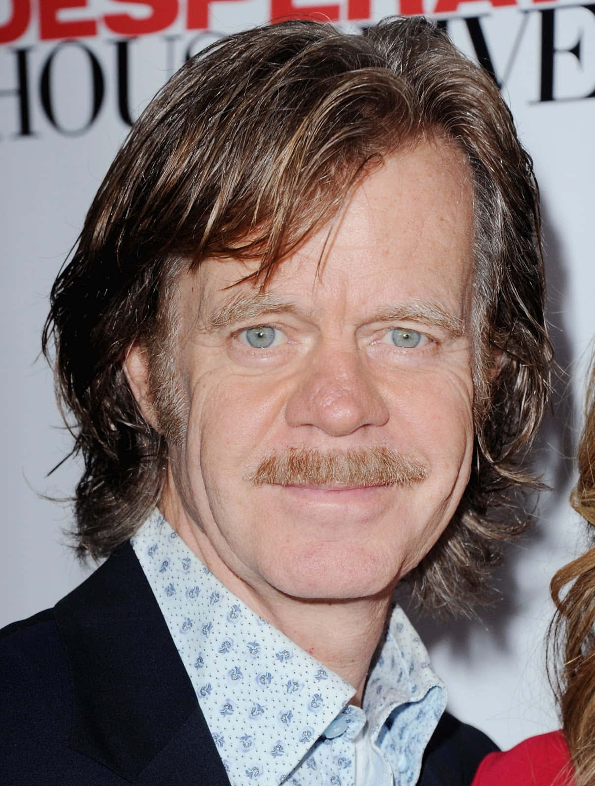 William H. Macy, long brown hair, mustache, HD Phone Wallpaper