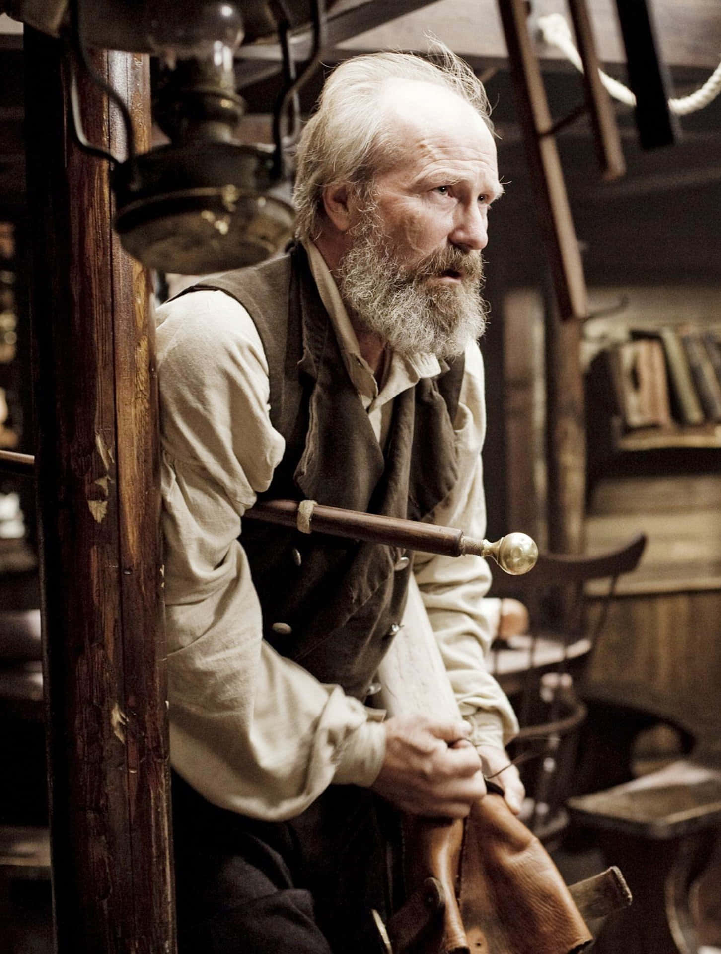 William Hurt, bearded man, vintage attire, Full HD Phone Wallpaper