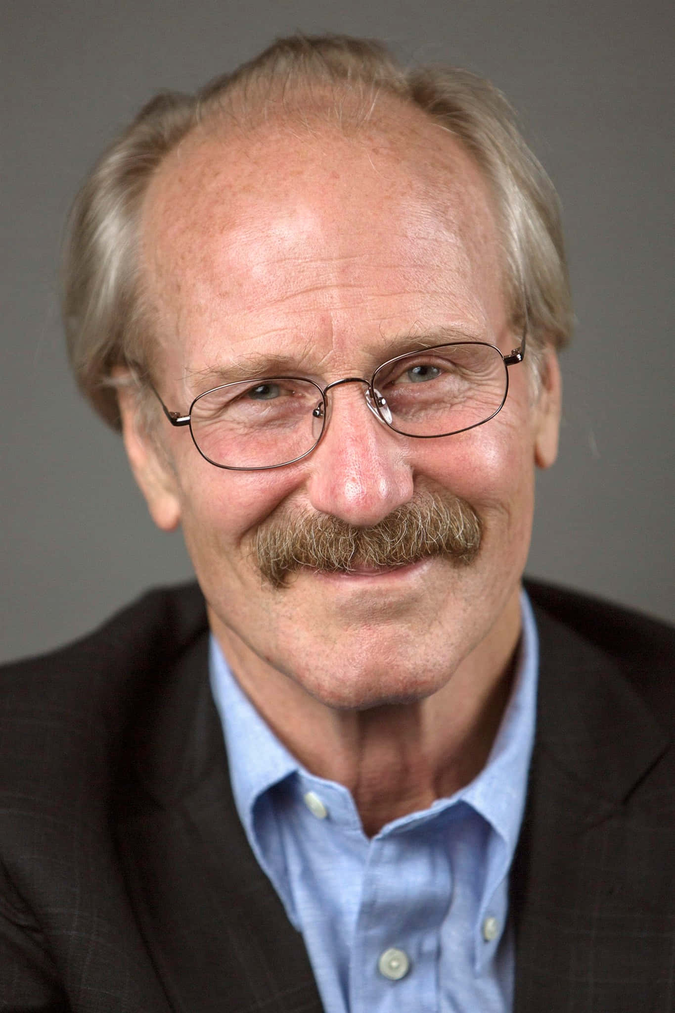 William Hurt, suit, blue shirt, Full HD Phone Wallpaper