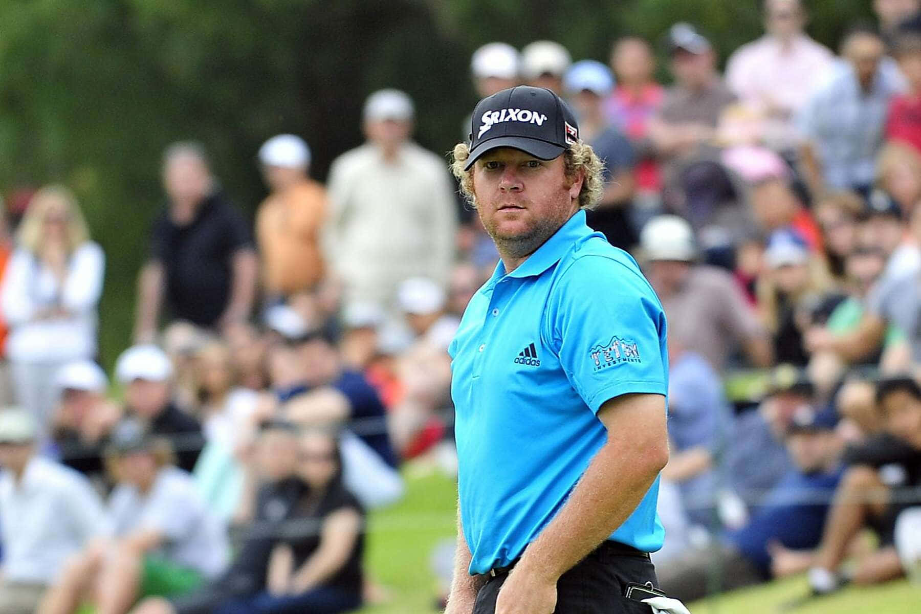William Mcgirt, bright blue shirt, black cap, HD Desktop Wallpaper