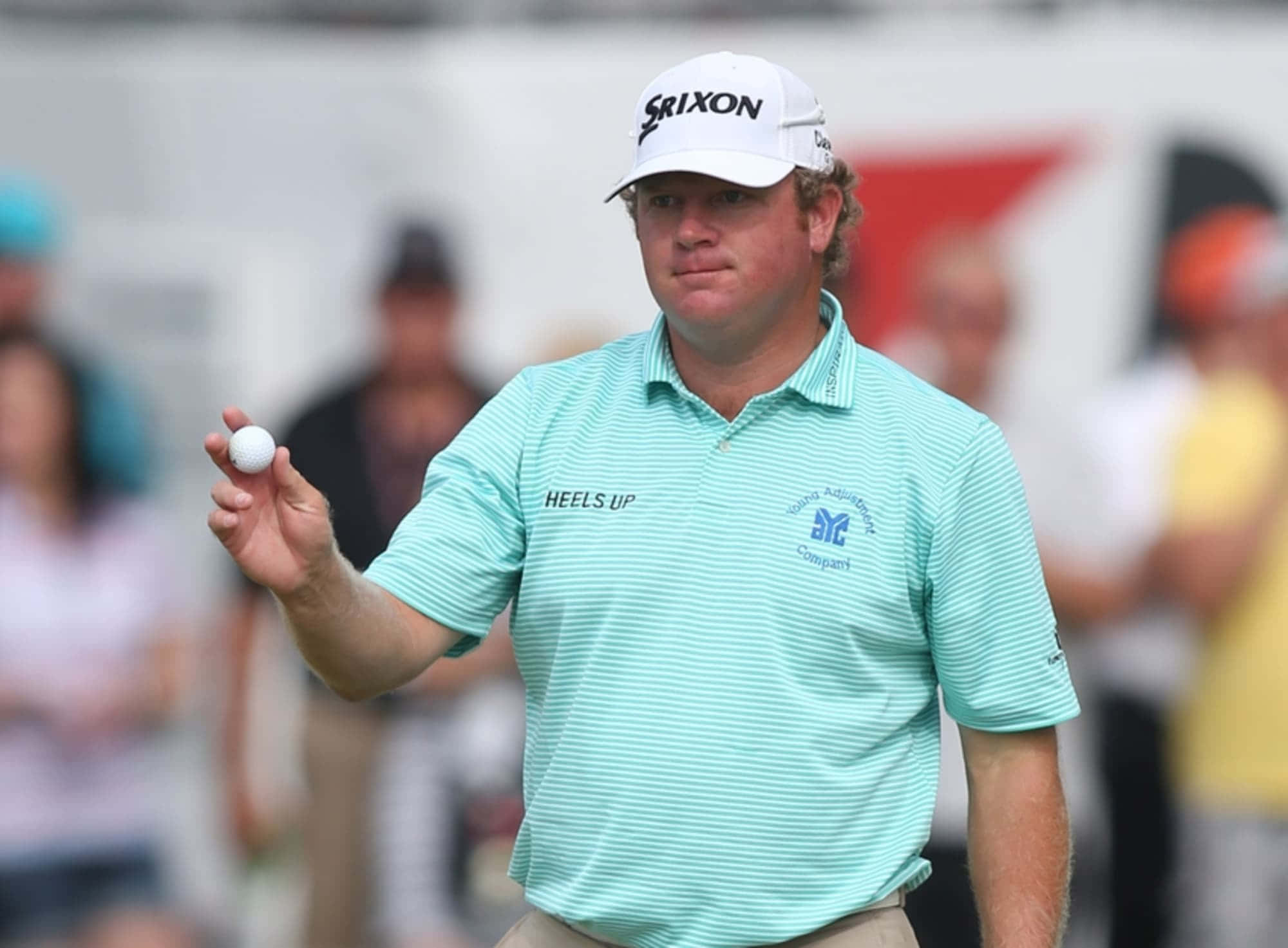 William McGirt, teal striped shirt, golf ball, Full HD Desktop Wallpaper
