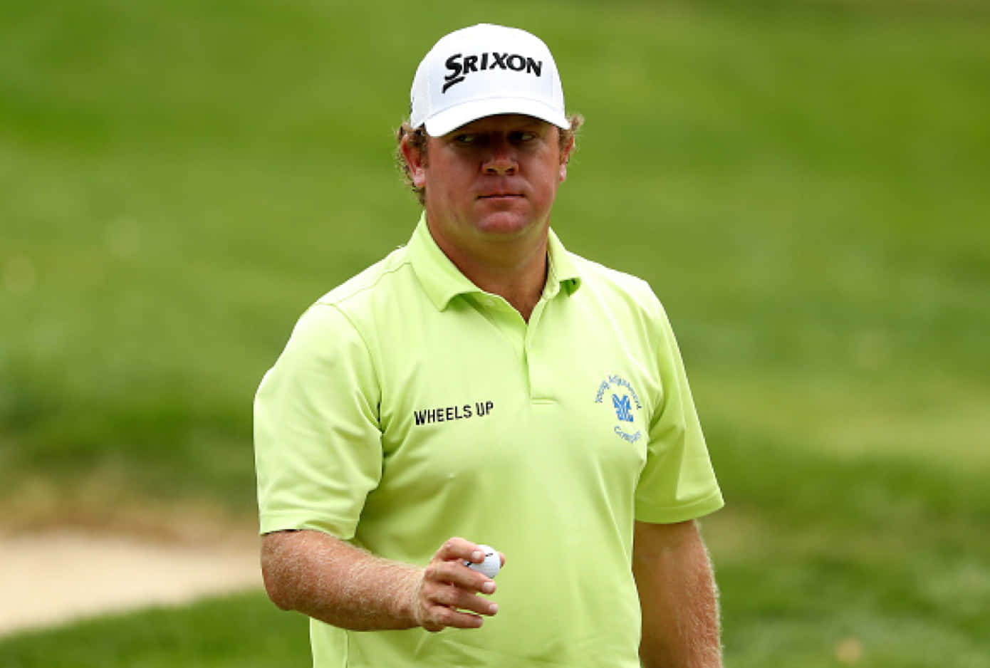 William Mcgirt, lime green polo, white cap, HD Desktop Wallpaper