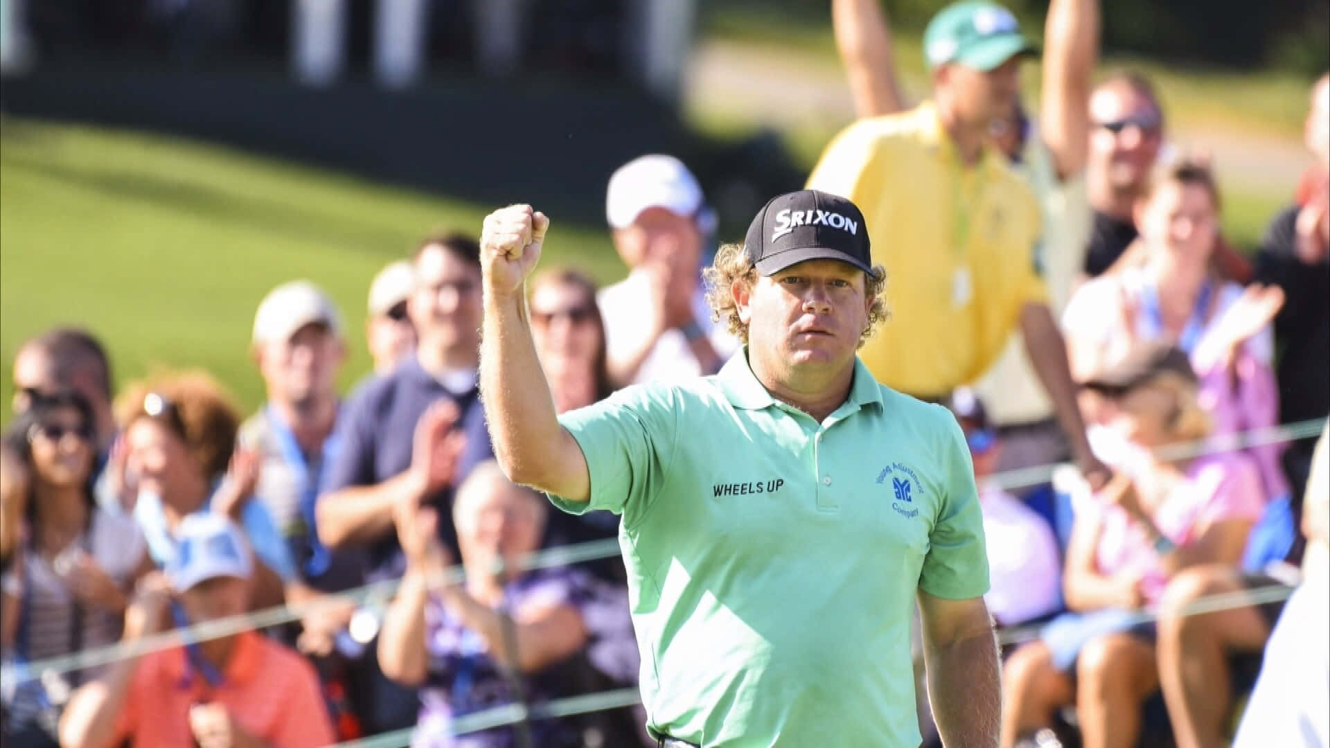 William McGirt, green shirt, sunny golf course, Full HD Desktop Wallpaper