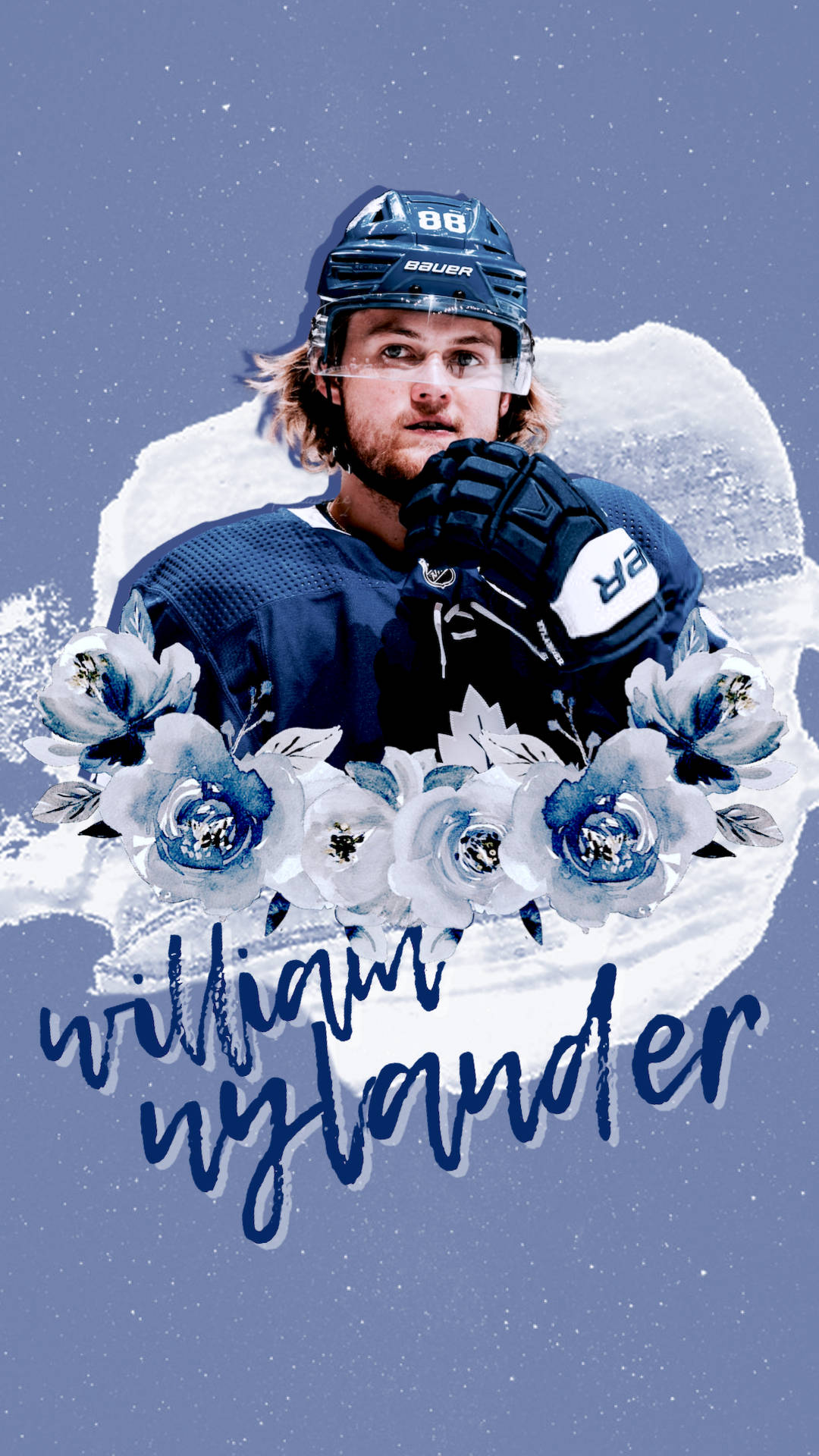 William Nylander, NHL Player, blue gear, Full HD Phone Wallpaper