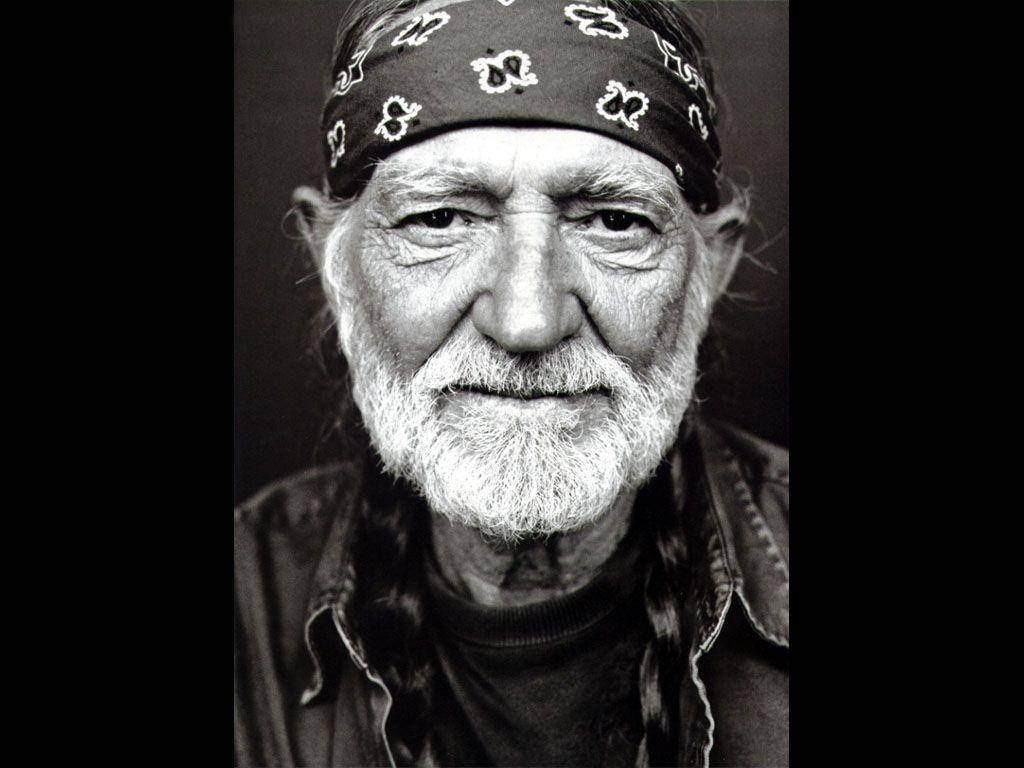 Willie Nelson, bandana, beard, SD Desktop Wallpaper