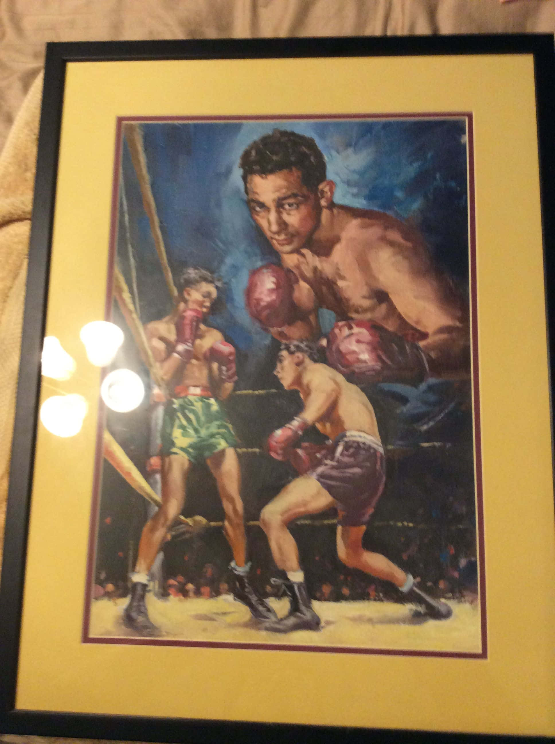 Willie Pep, ring, bright lights, 2K Phone Wallpaper