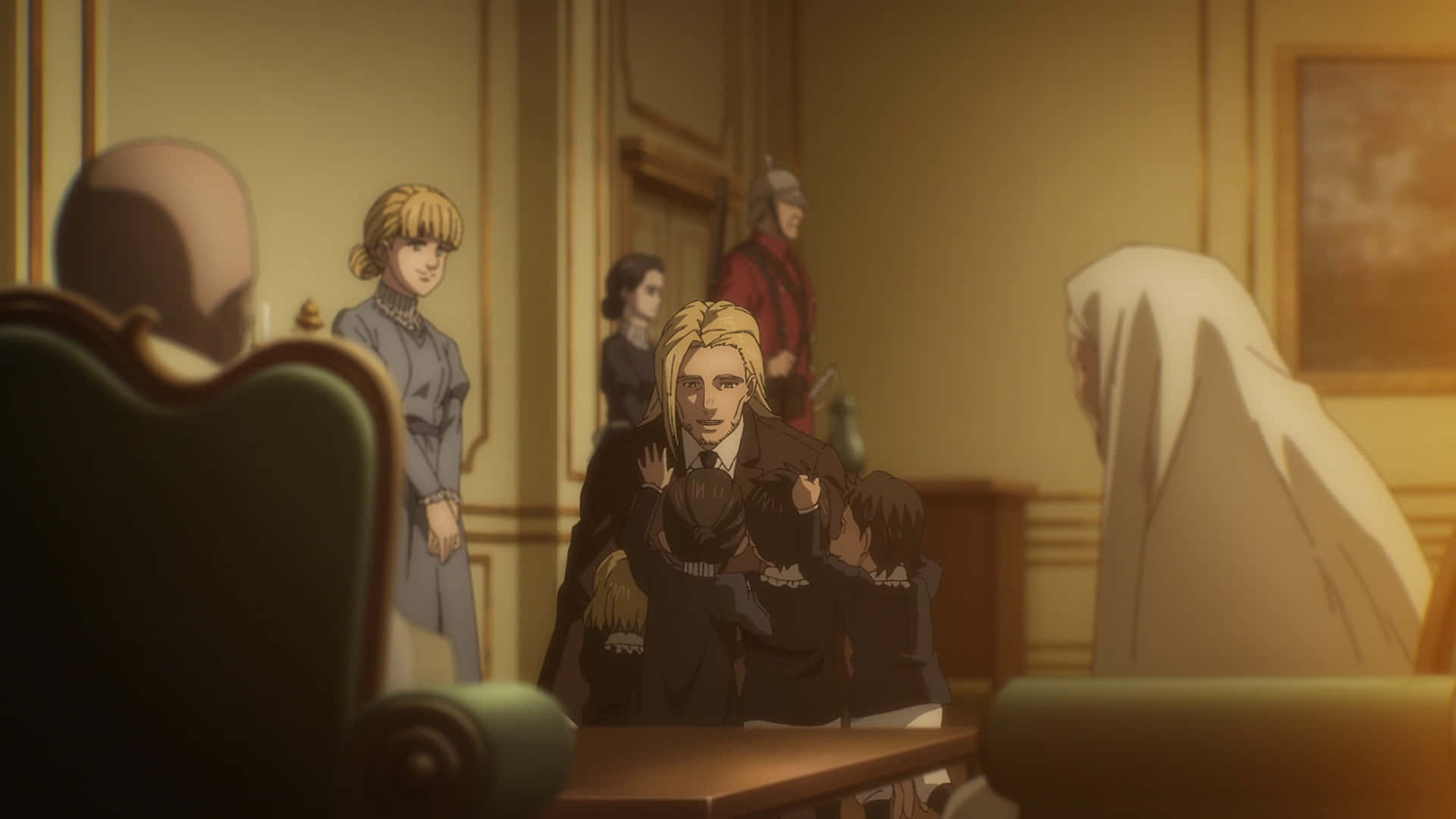Willy Tybur, blonde man, suit, Full HD Desktop Wallpaper