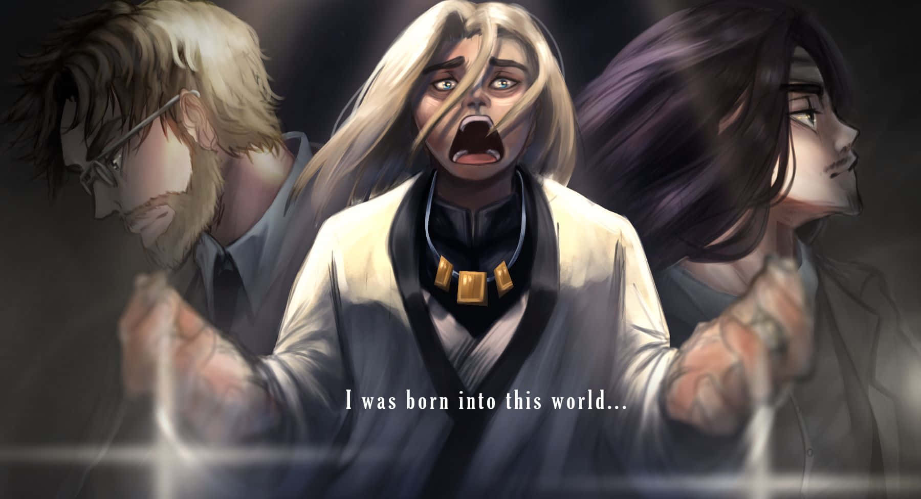 Willy Tybur, anime woman, blonde hair, HD Desktop Wallpaper