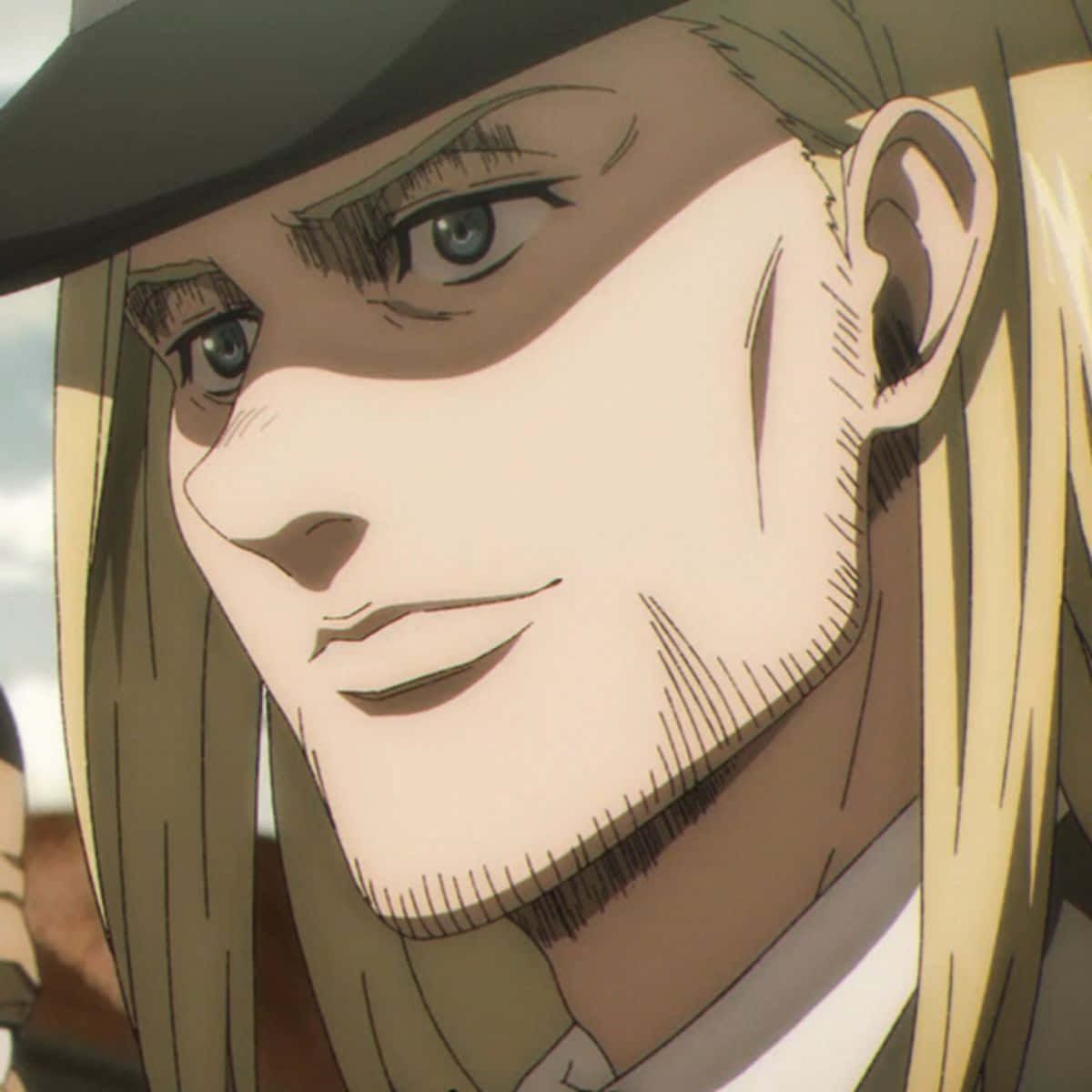 Willy Tybur, anime portrait, long blonde hair, SD Desktop Wallpaper