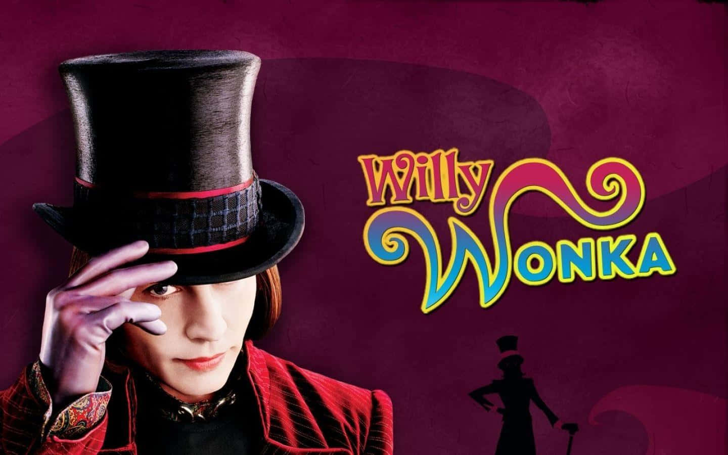 Willy Wonka, top hat, red coat, HD Desktop Wallpaper