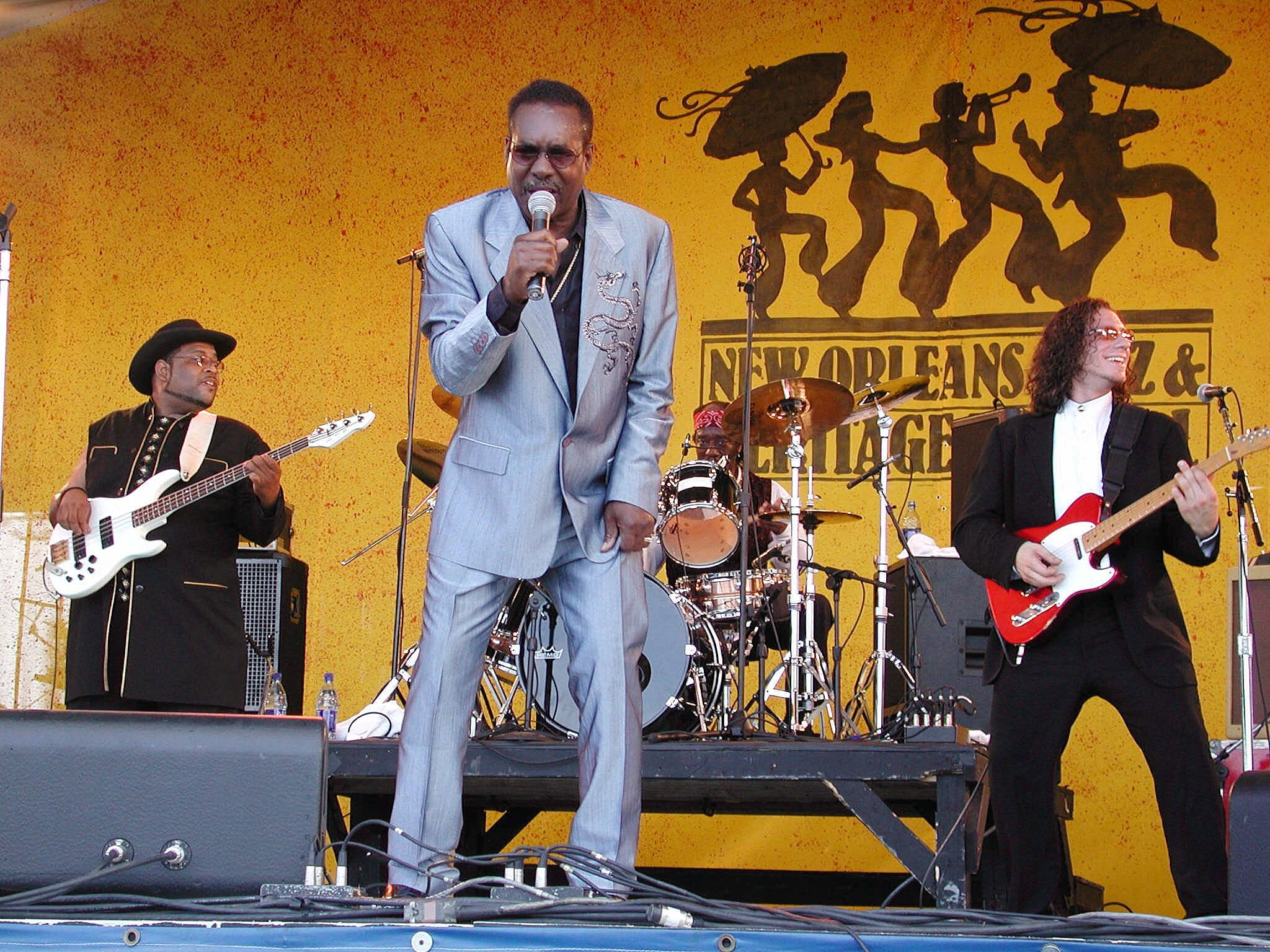 Wilson Pickett, jazz and heritage festival, light suit, Full HD Desktop Wallpaper