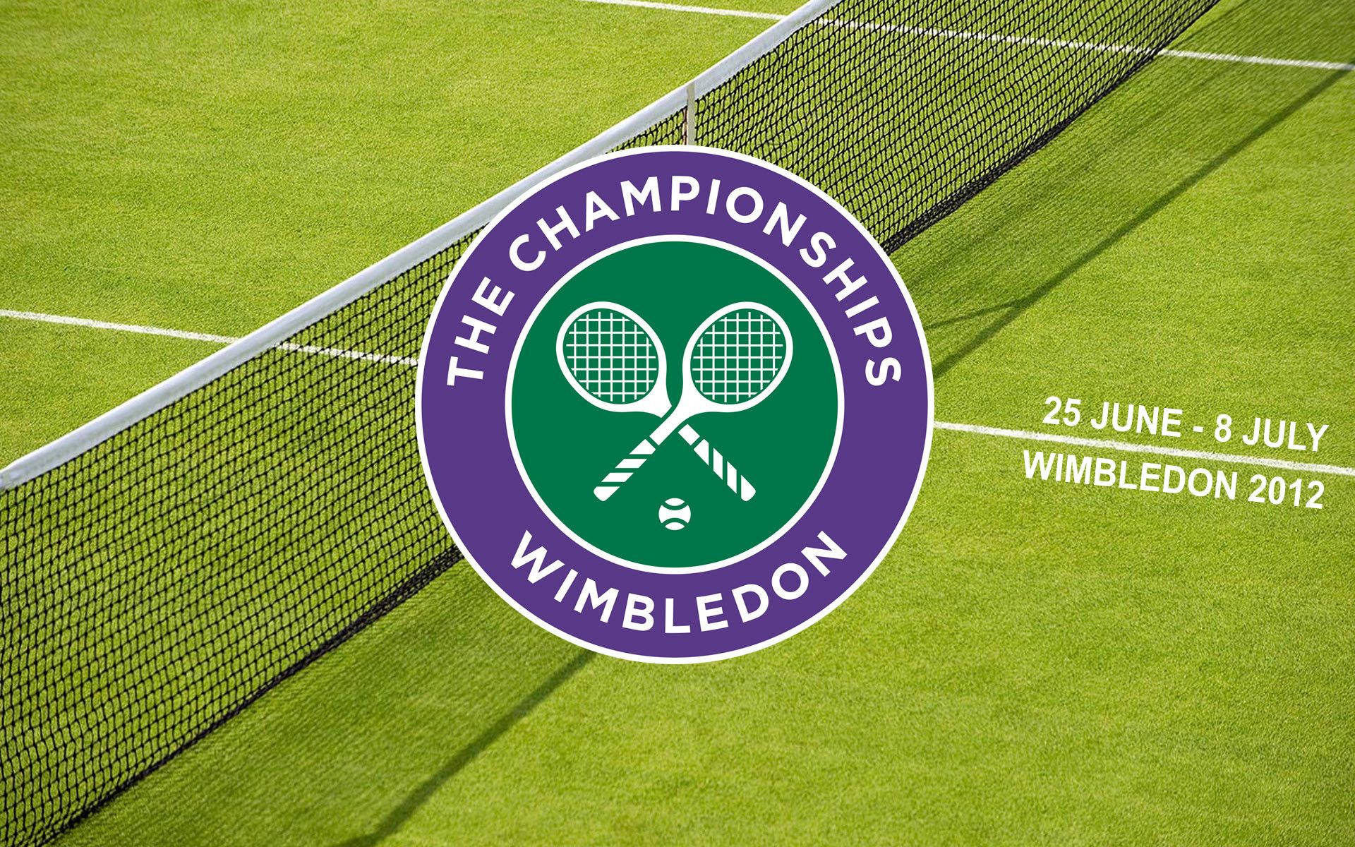 Wimbledon, logo, grass, Full HD Desktop Wallpaper